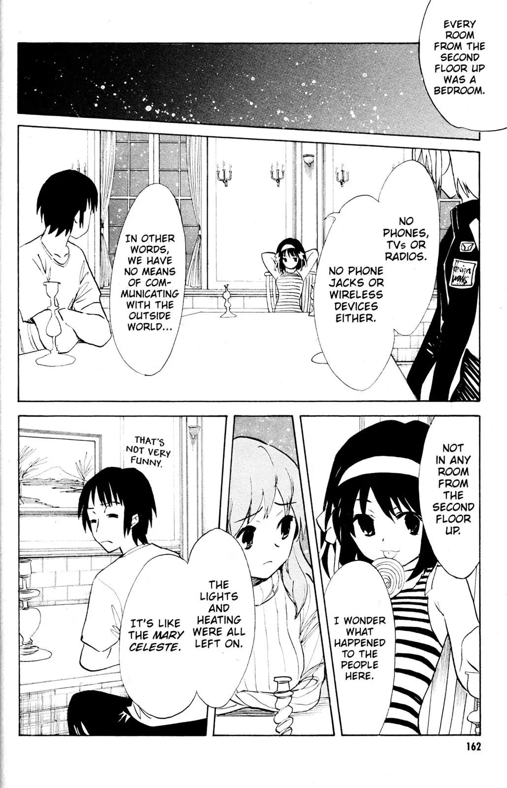 Suzumiya Haruhi no Yuuutsu Chapter 54 page 18 - Chapter 54: Snowy Mountain Syndrome II