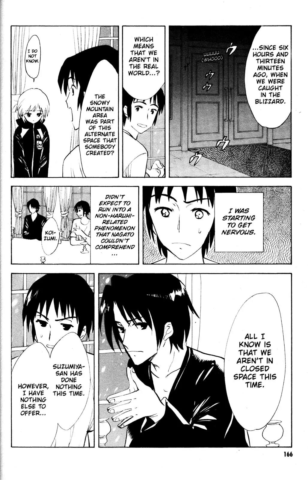 Suzumiya Haruhi no Yuuutsu Chapter 54 page 22 - Chapter 54: Snowy Mountain Syndrome II