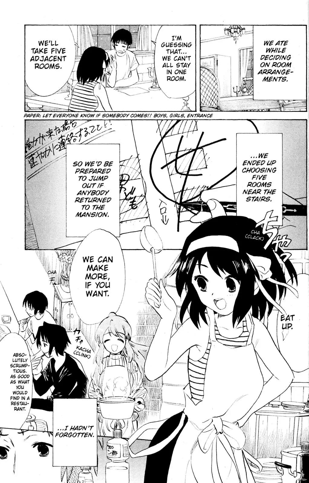 Suzumiya Haruhi no Yuuutsu Chapter 54 page 23 - Chapter 54: Snowy Mountain Syndrome II