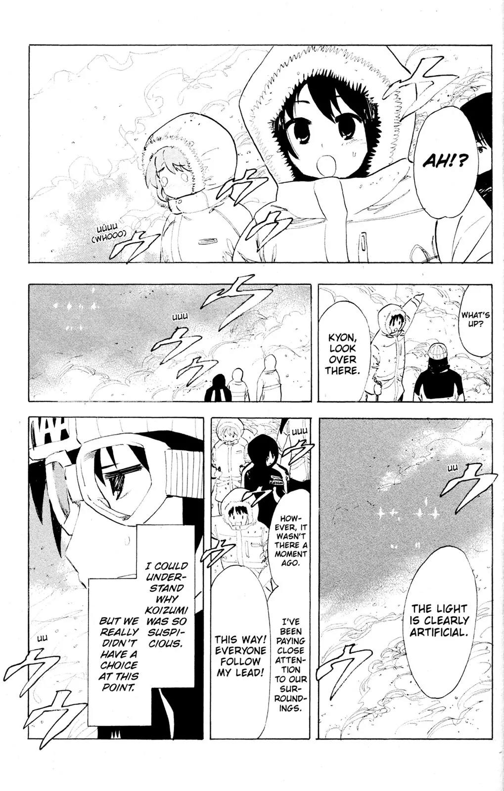 Suzumiya Haruhi no Yuuutsu Chapter 54 page 3 - Chapter 54: Snowy Mountain Syndrome II