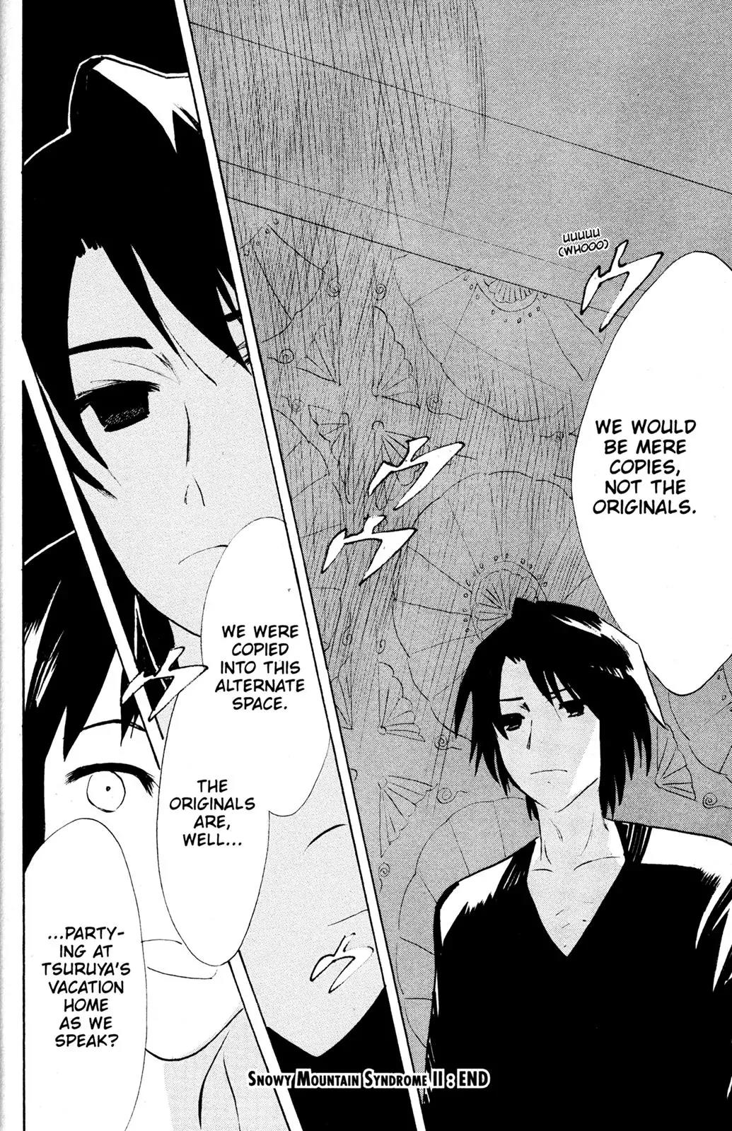 Suzumiya Haruhi no Yuuutsu Chapter 54 page 32 - Chapter 54: Snowy Mountain Syndrome II