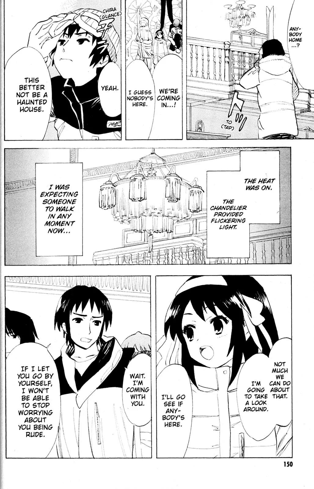 Suzumiya Haruhi no Yuuutsu Chapter 54 page 6 - Chapter 54: Snowy Mountain Syndrome II