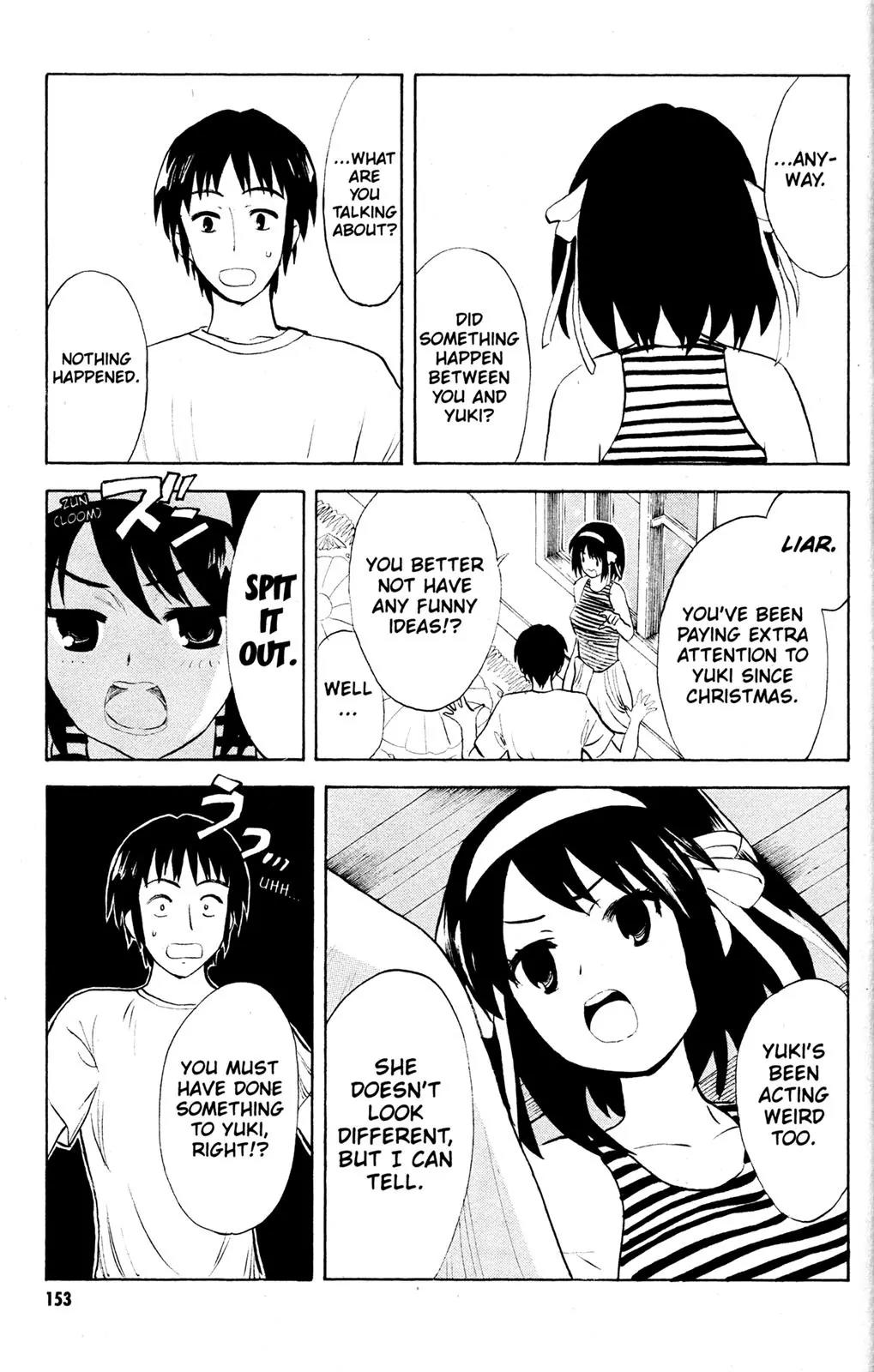 Suzumiya Haruhi no Yuuutsu Chapter 54 page 9 - Chapter 54: Snowy Mountain Syndrome II