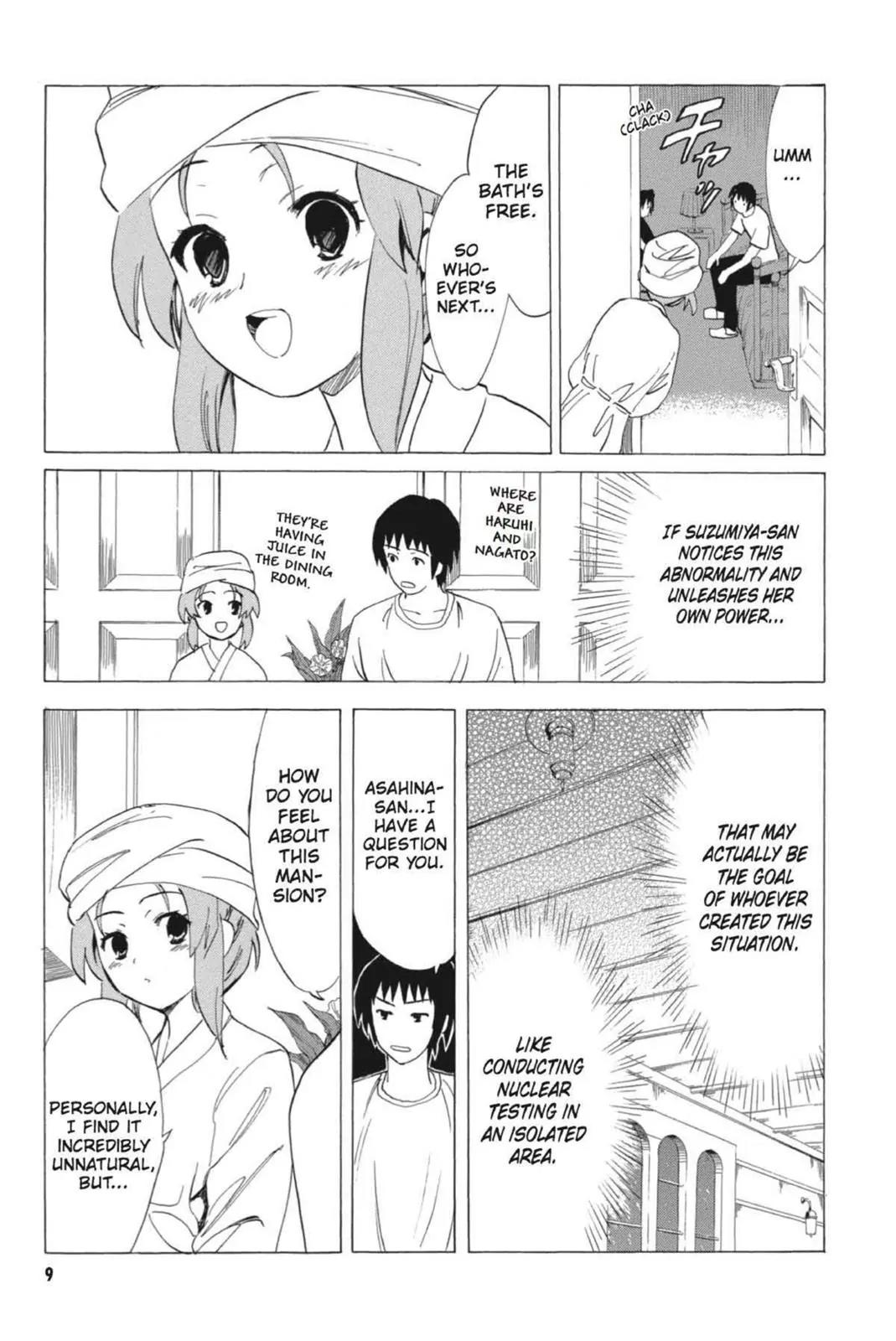 Suzumiya Haruhi no Yuuutsu Chapter 55 page 11 - Chapter 55: Snowy Mountain Syndrome III