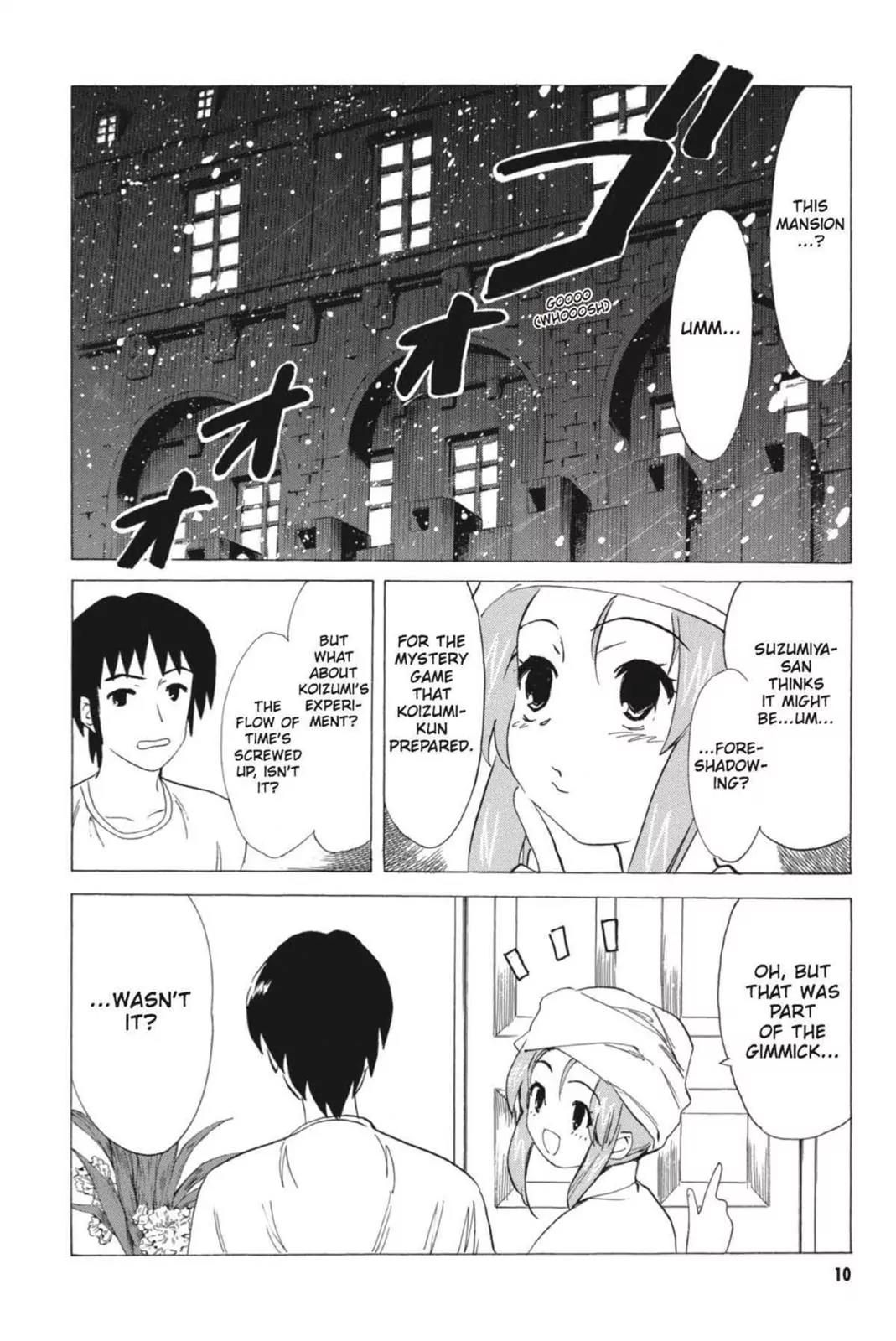 Suzumiya Haruhi no Yuuutsu Chapter 55 page 12 - Chapter 55: Snowy Mountain Syndrome III