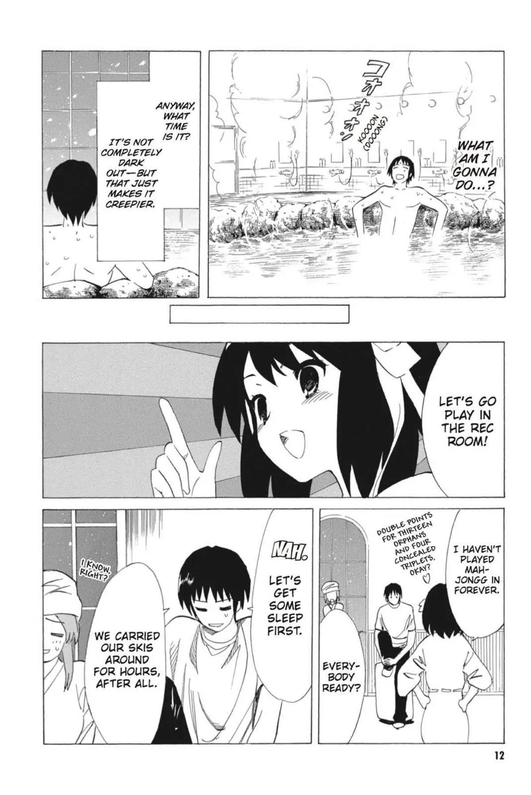 Suzumiya Haruhi no Yuuutsu Chapter 55 page 14 - Chapter 55: Snowy Mountain Syndrome III