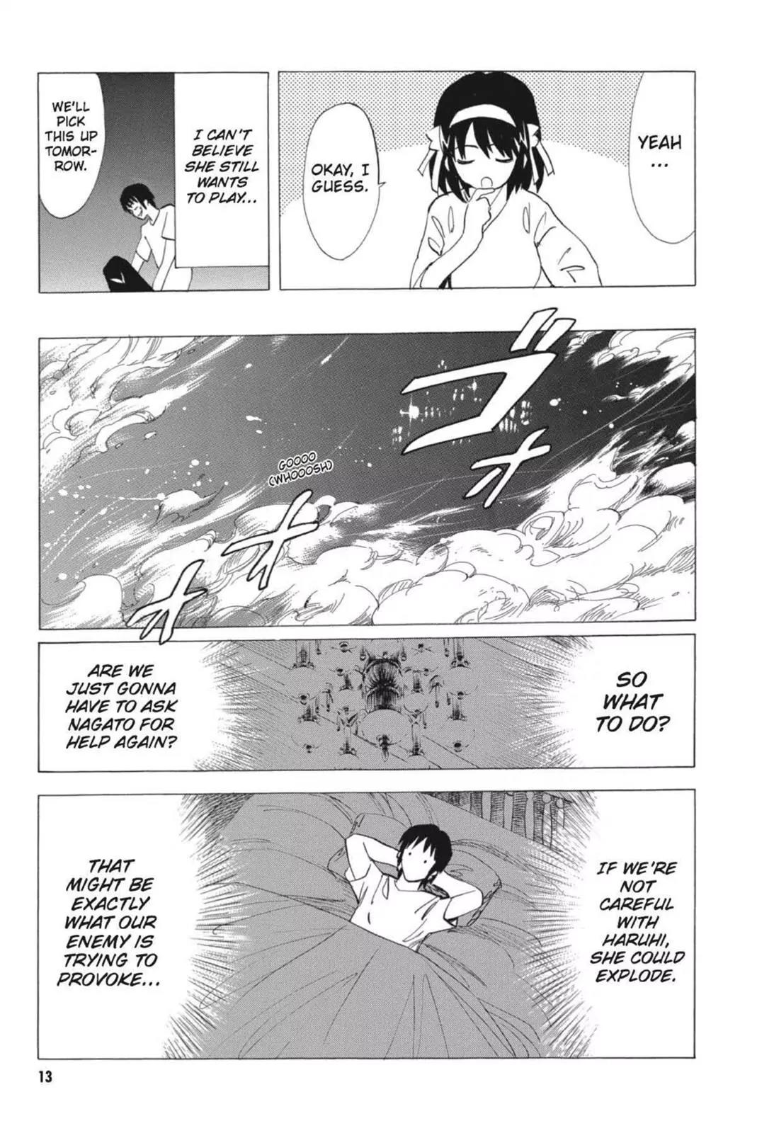 Suzumiya Haruhi no Yuuutsu Chapter 55 page 15 - Chapter 55: Snowy Mountain Syndrome III