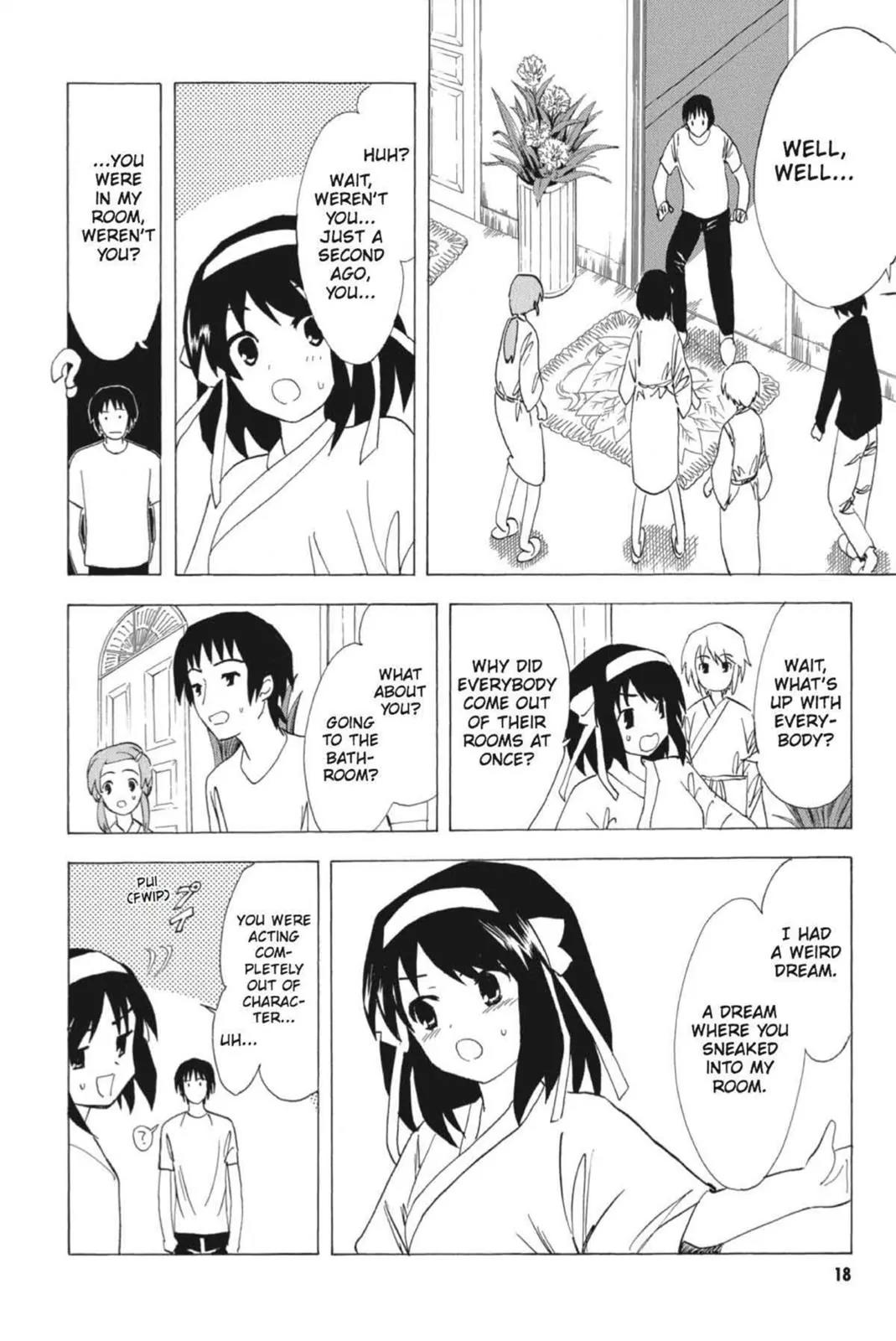 Suzumiya Haruhi no Yuuutsu Chapter 55 page 20 - Chapter 55: Snowy Mountain Syndrome III