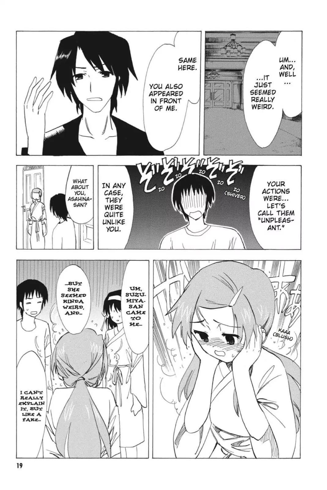 Suzumiya Haruhi no Yuuutsu Chapter 55 page 21 - Chapter 55: Snowy Mountain Syndrome III
