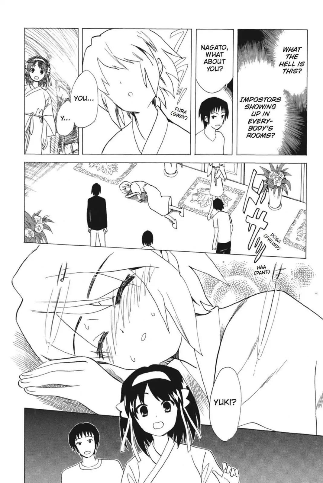Suzumiya Haruhi no Yuuutsu Chapter 55 page 22 - Chapter 55: Snowy Mountain Syndrome III