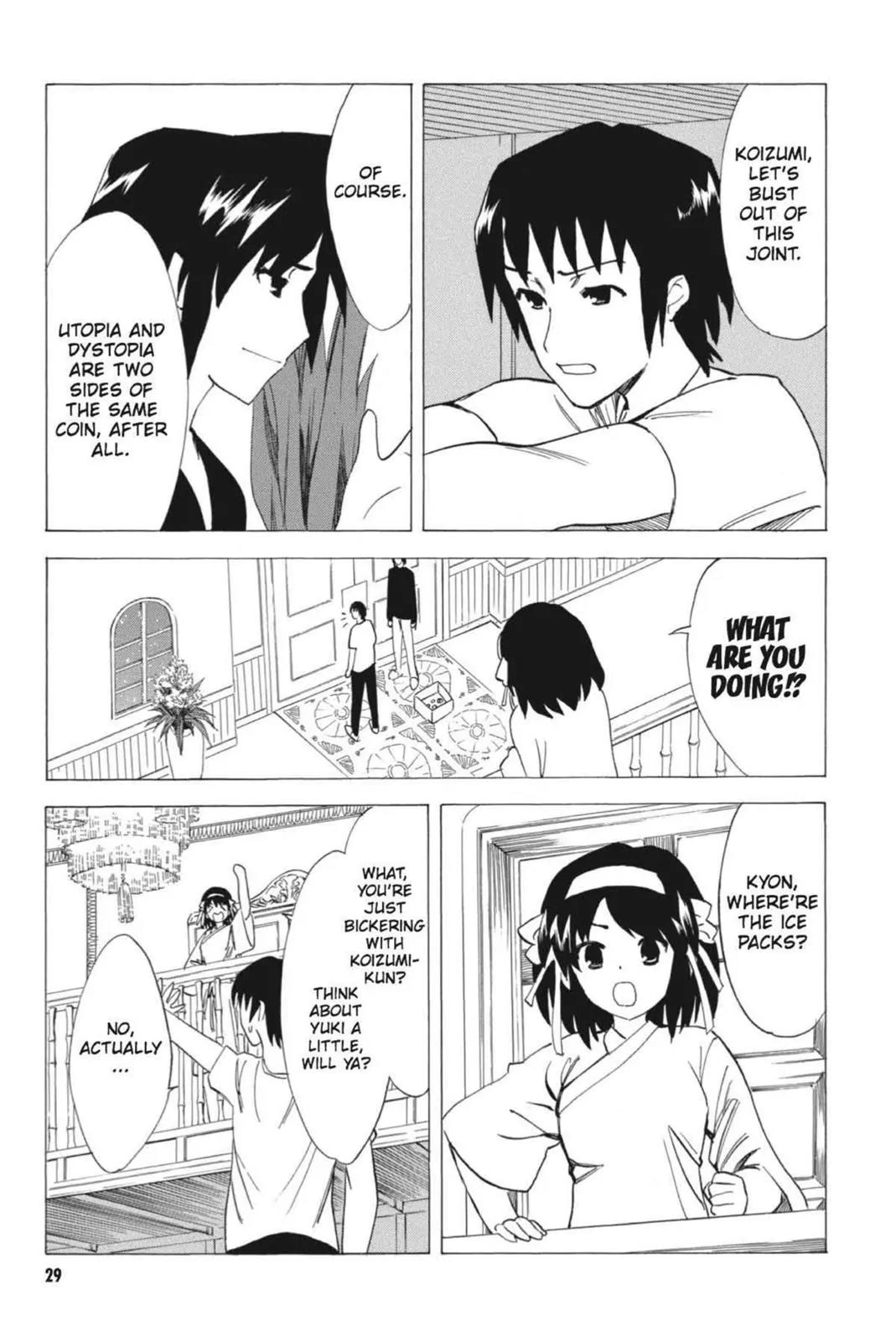 Suzumiya Haruhi no Yuuutsu Chapter 55 page 31 - Chapter 55: Snowy Mountain Syndrome III