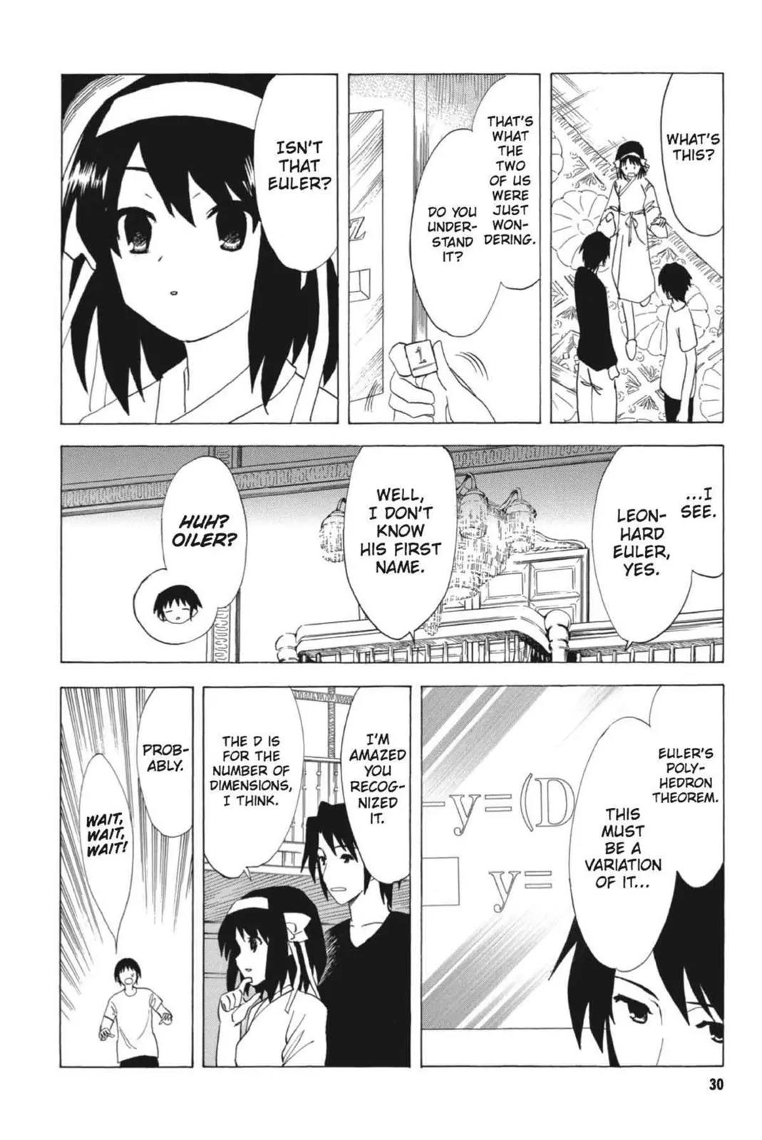 Suzumiya Haruhi no Yuuutsu Chapter 55 page 32 - Chapter 55: Snowy Mountain Syndrome III