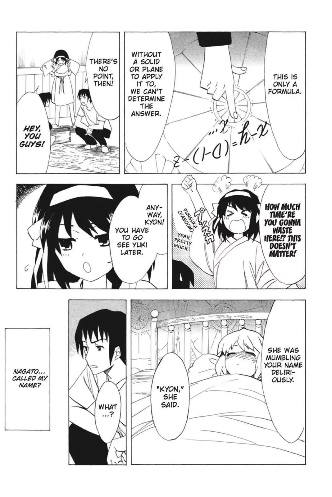 Suzumiya Haruhi no Yuuutsu Chapter 55 page 37 - Chapter 55: Snowy Mountain Syndrome III