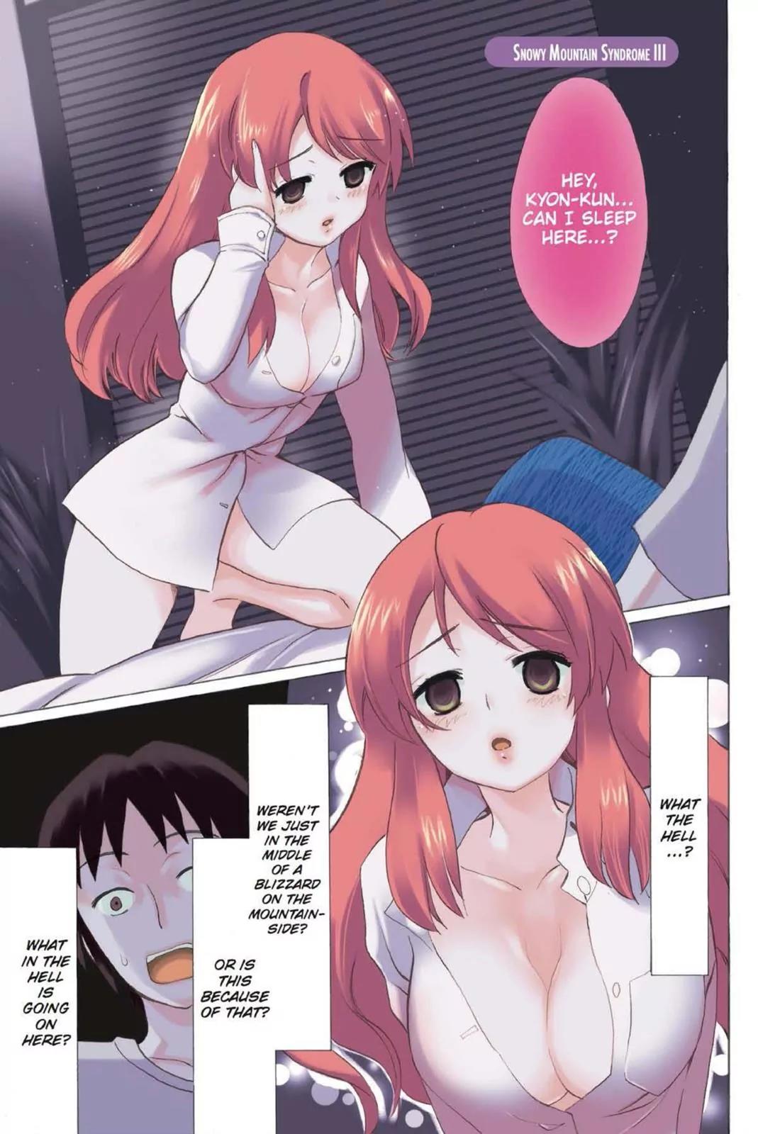 Suzumiya Haruhi no Yuuutsu Chapter 55 page 6 - Chapter 55: Snowy Mountain Syndrome III
