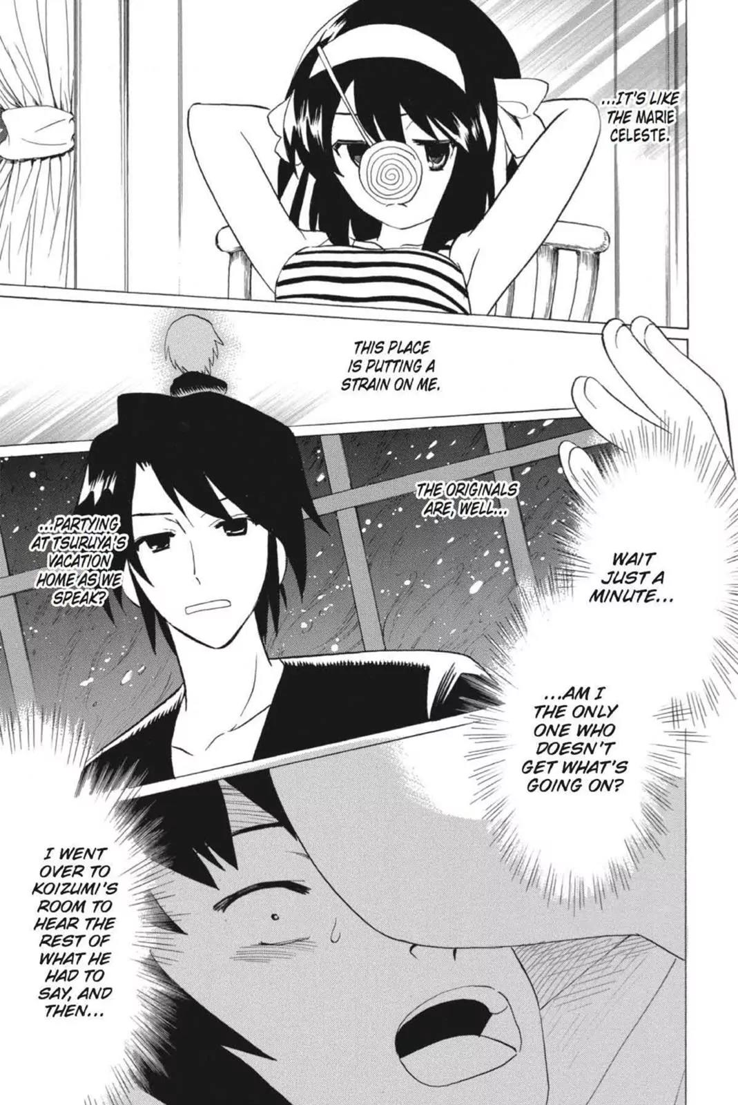 Suzumiya Haruhi no Yuuutsu Chapter 55 page 7 - Chapter 55: Snowy Mountain Syndrome III