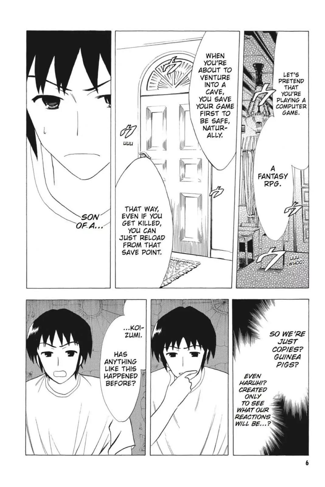 Suzumiya Haruhi no Yuuutsu Chapter 55 page 8 - Chapter 55: Snowy Mountain Syndrome III