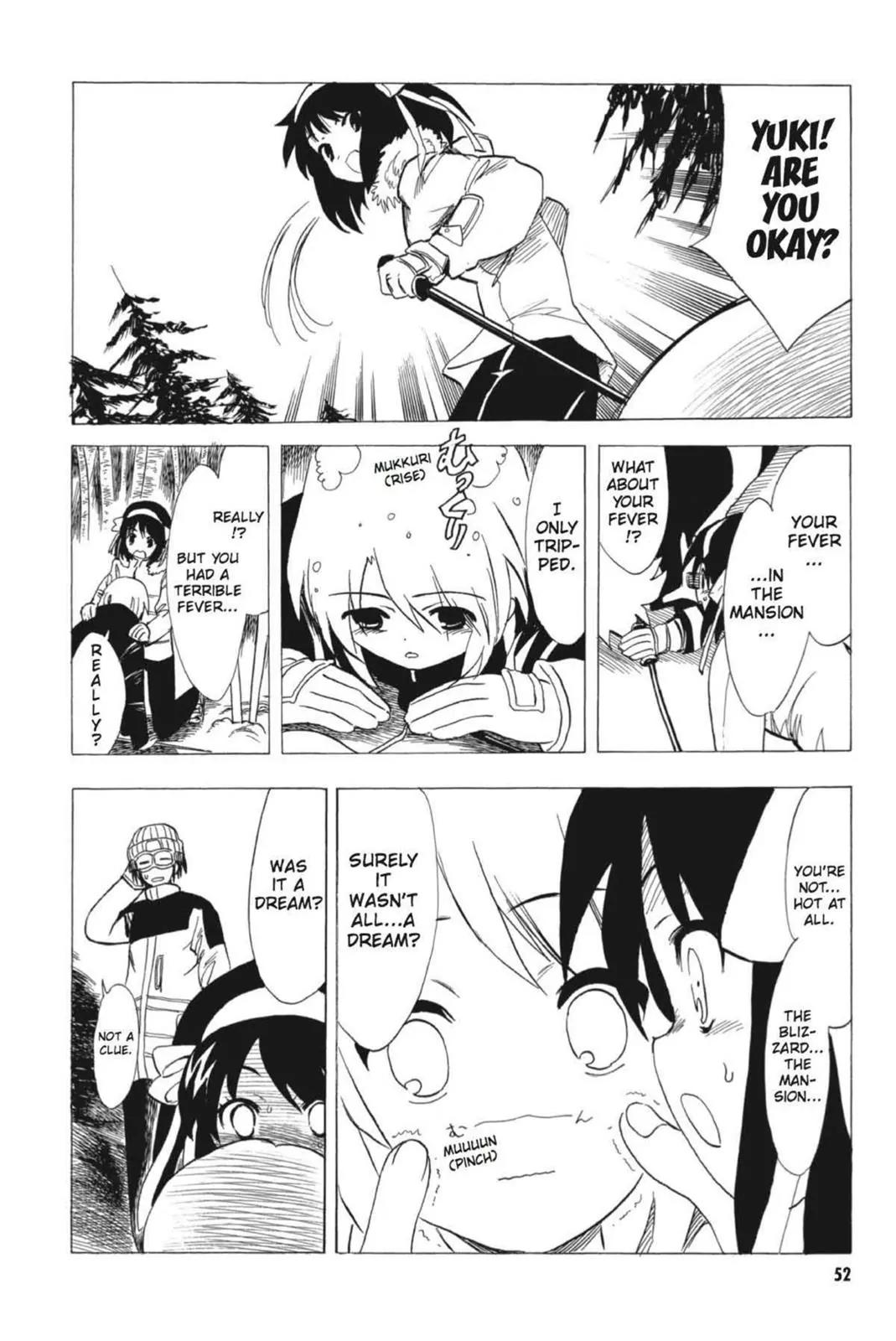 Suzumiya Haruhi no Yuuutsu Chapter 56 page 16 - Chapter 56: Snowy Mountain Syndrome IV
