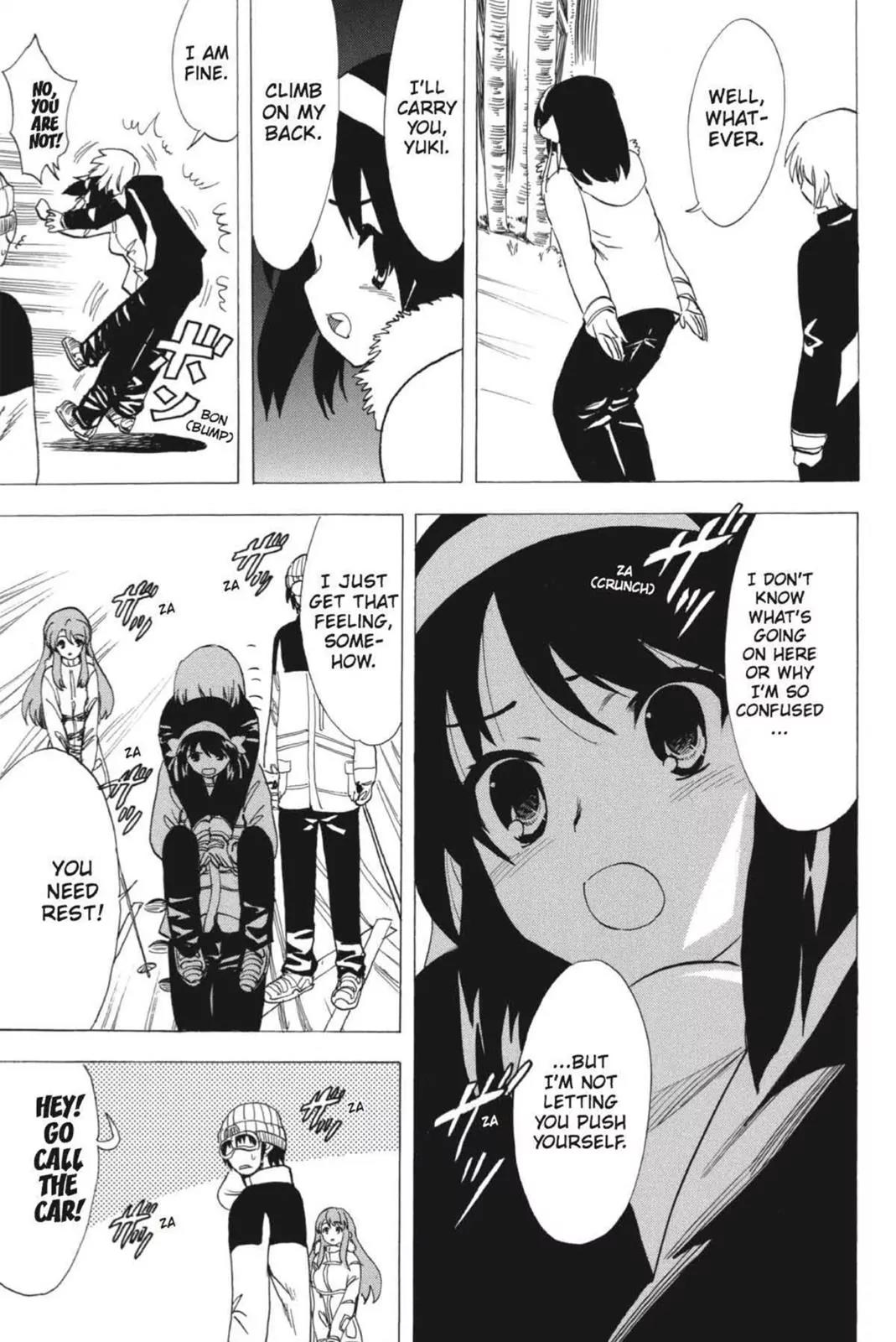 Suzumiya Haruhi no Yuuutsu Chapter 56 page 17 - Chapter 56: Snowy Mountain Syndrome IV