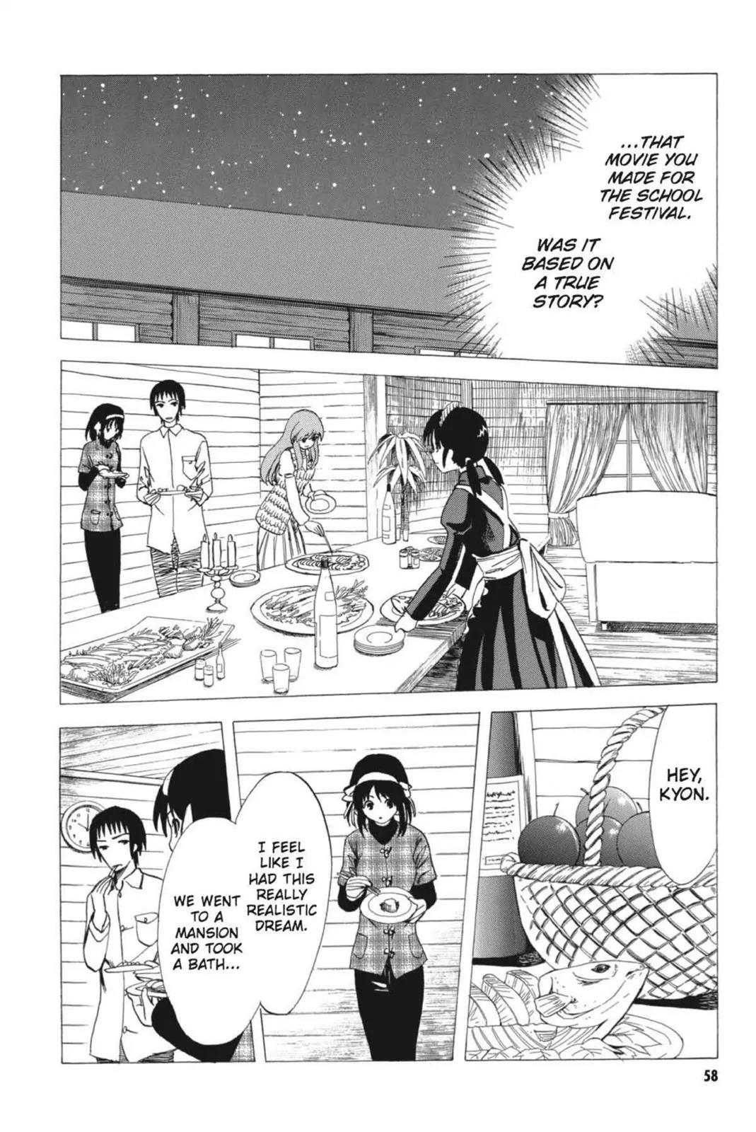 Suzumiya Haruhi no Yuuutsu Chapter 56 page 22 - Chapter 56: Snowy Mountain Syndrome IV