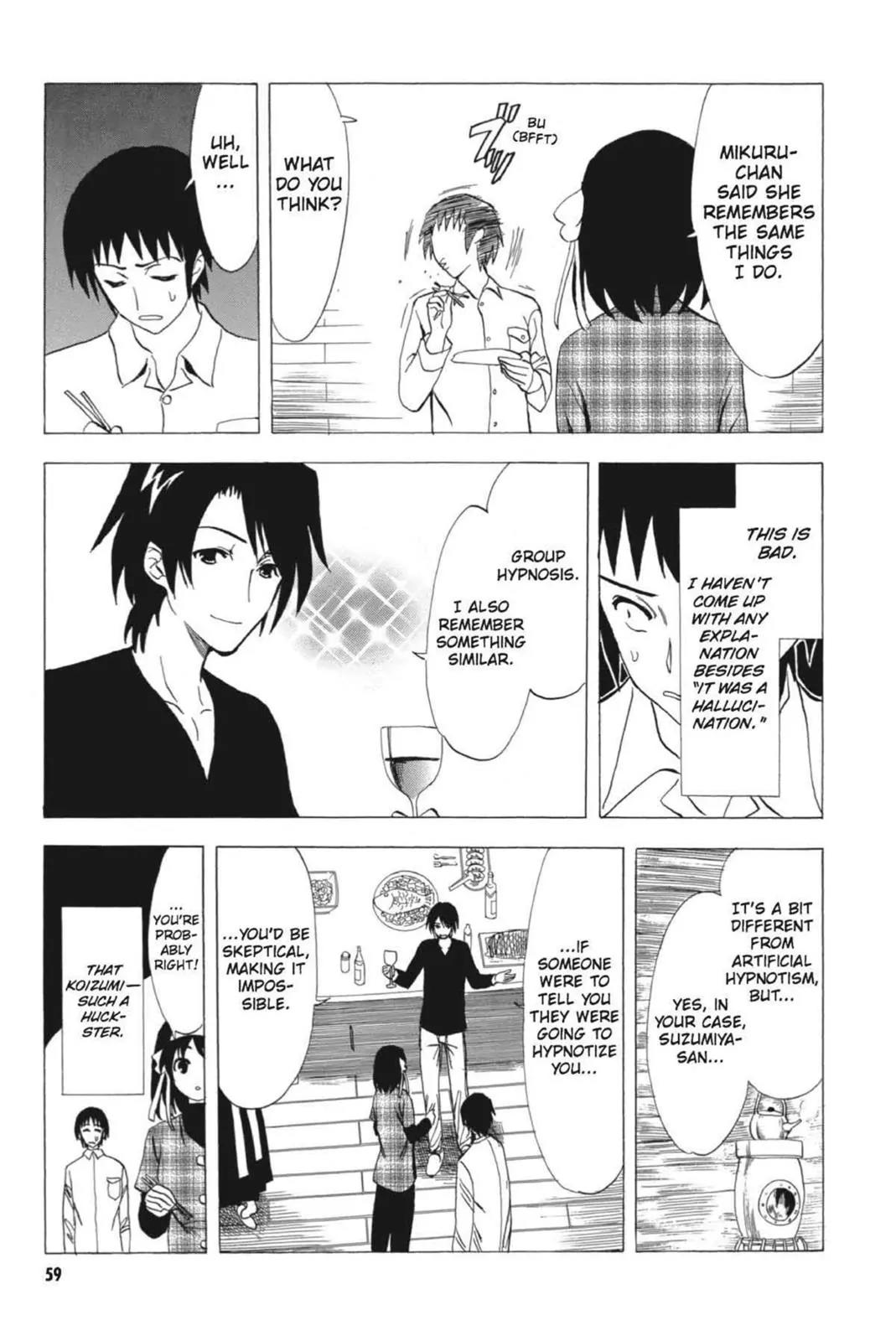 Suzumiya Haruhi no Yuuutsu Chapter 56 page 23 - Chapter 56: Snowy Mountain Syndrome IV