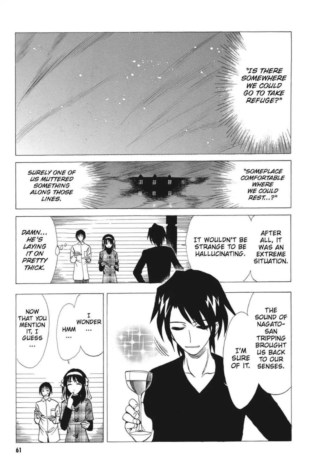 Suzumiya Haruhi no Yuuutsu Chapter 56 page 25 - Chapter 56: Snowy Mountain Syndrome IV