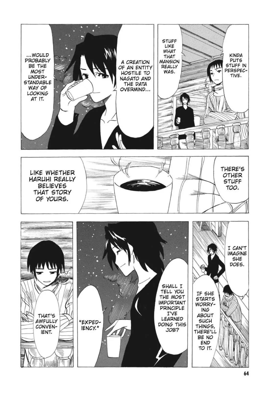 Suzumiya Haruhi no Yuuutsu Chapter 56 page 28 - Chapter 56: Snowy Mountain Syndrome IV