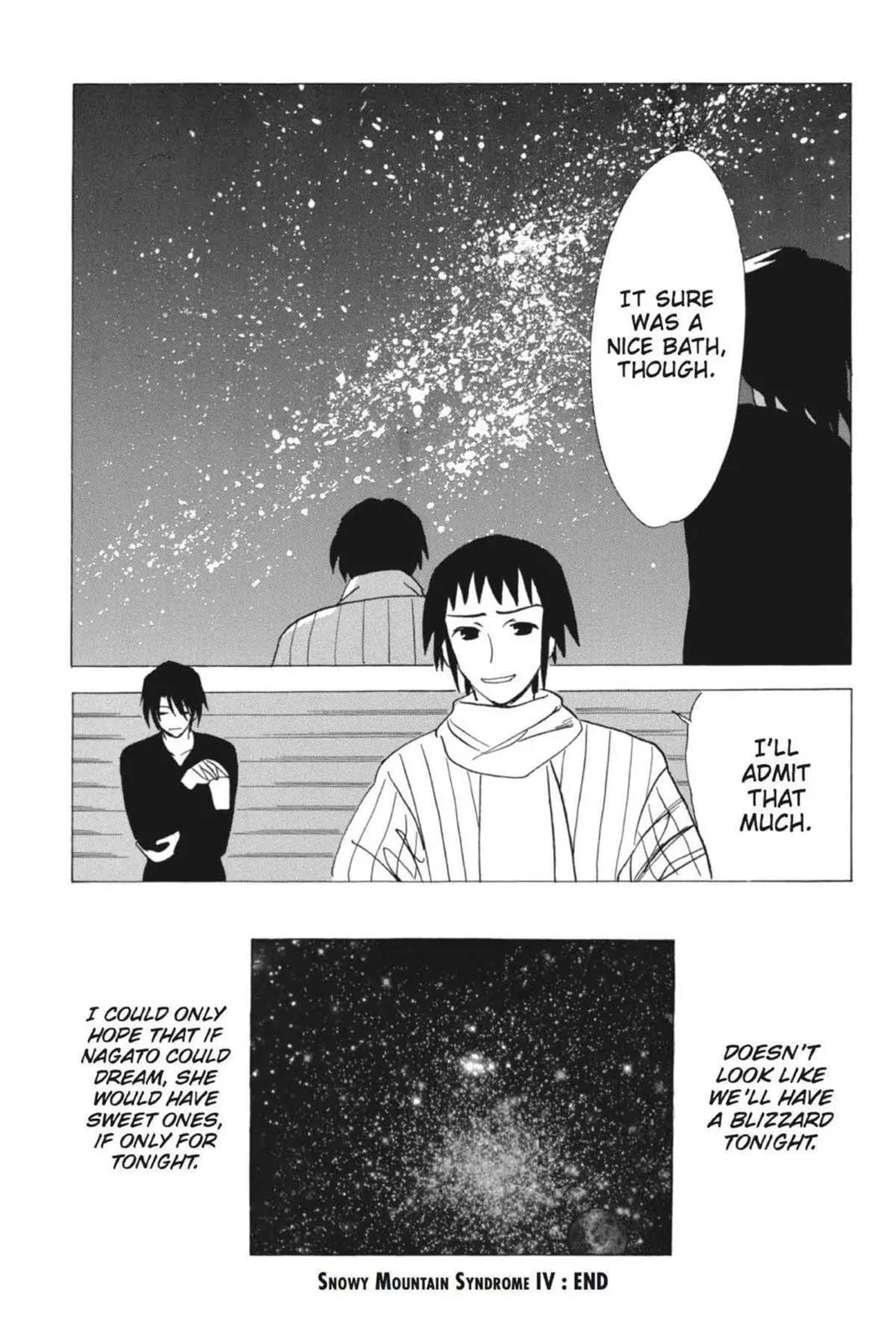 Suzumiya Haruhi no Yuuutsu Chapter 56 page 32 - Chapter 56: Snowy Mountain Syndrome IV