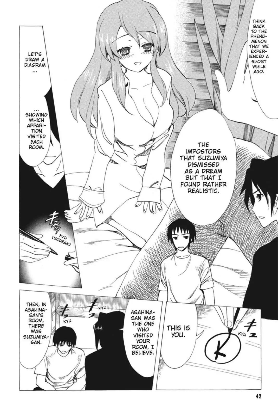 Suzumiya Haruhi no Yuuutsu Chapter 56 page 6 - Chapter 56: Snowy Mountain Syndrome IV