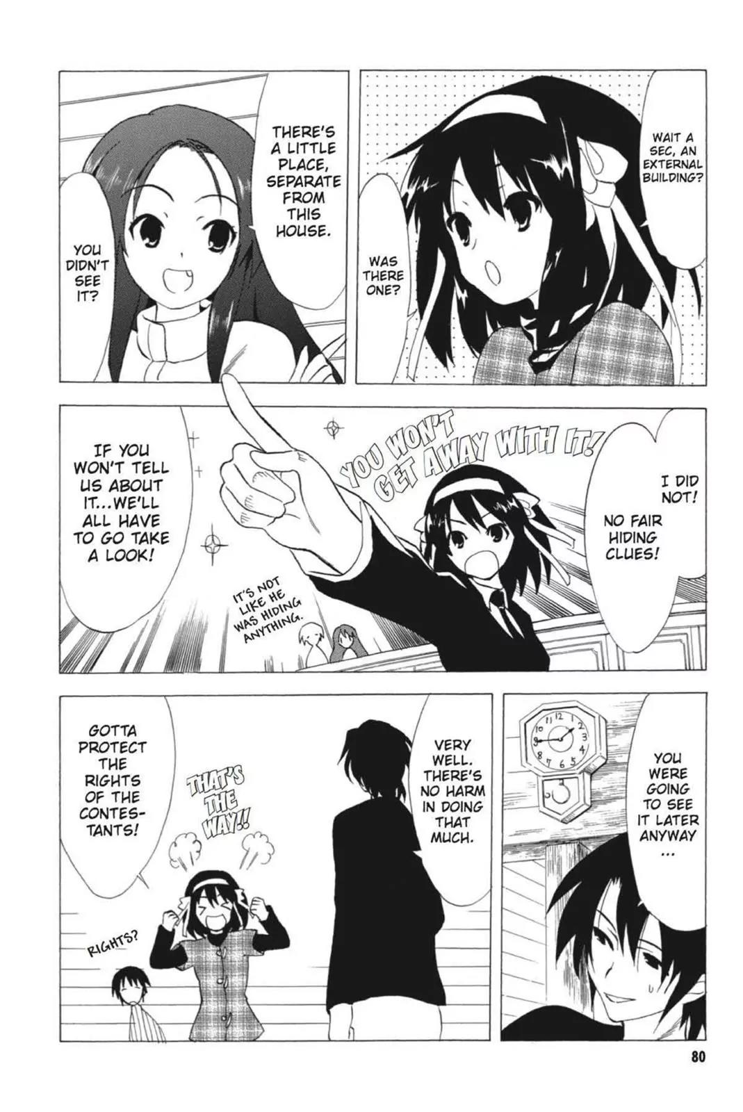 Suzumiya Haruhi no Yuuutsu Chapter 57 page 12 - Chapter 57: Where Do The Cat Go? I