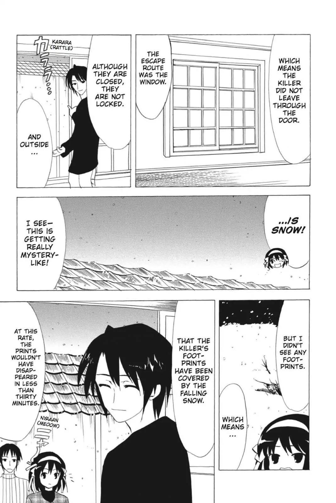 Suzumiya Haruhi no Yuuutsu Chapter 57 page 27 - Chapter 57: Where Do The Cat Go? I