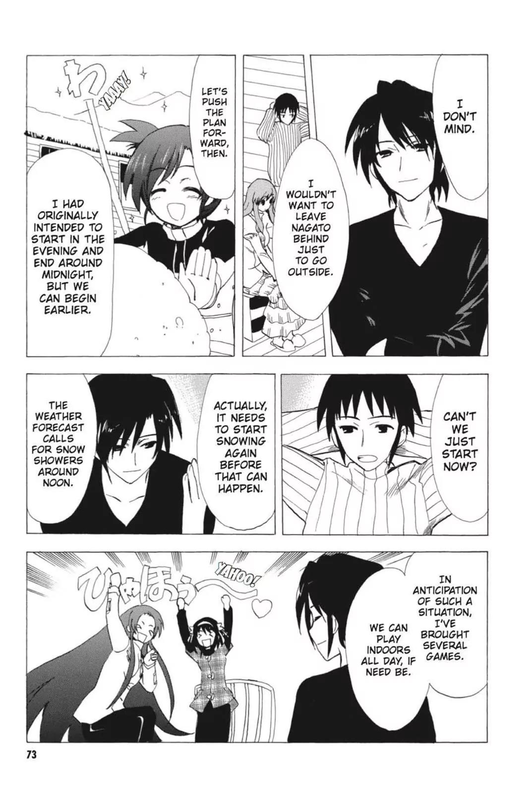 Suzumiya Haruhi no Yuuutsu Chapter 57 page 5 - Chapter 57: Where Do The Cat Go? I
