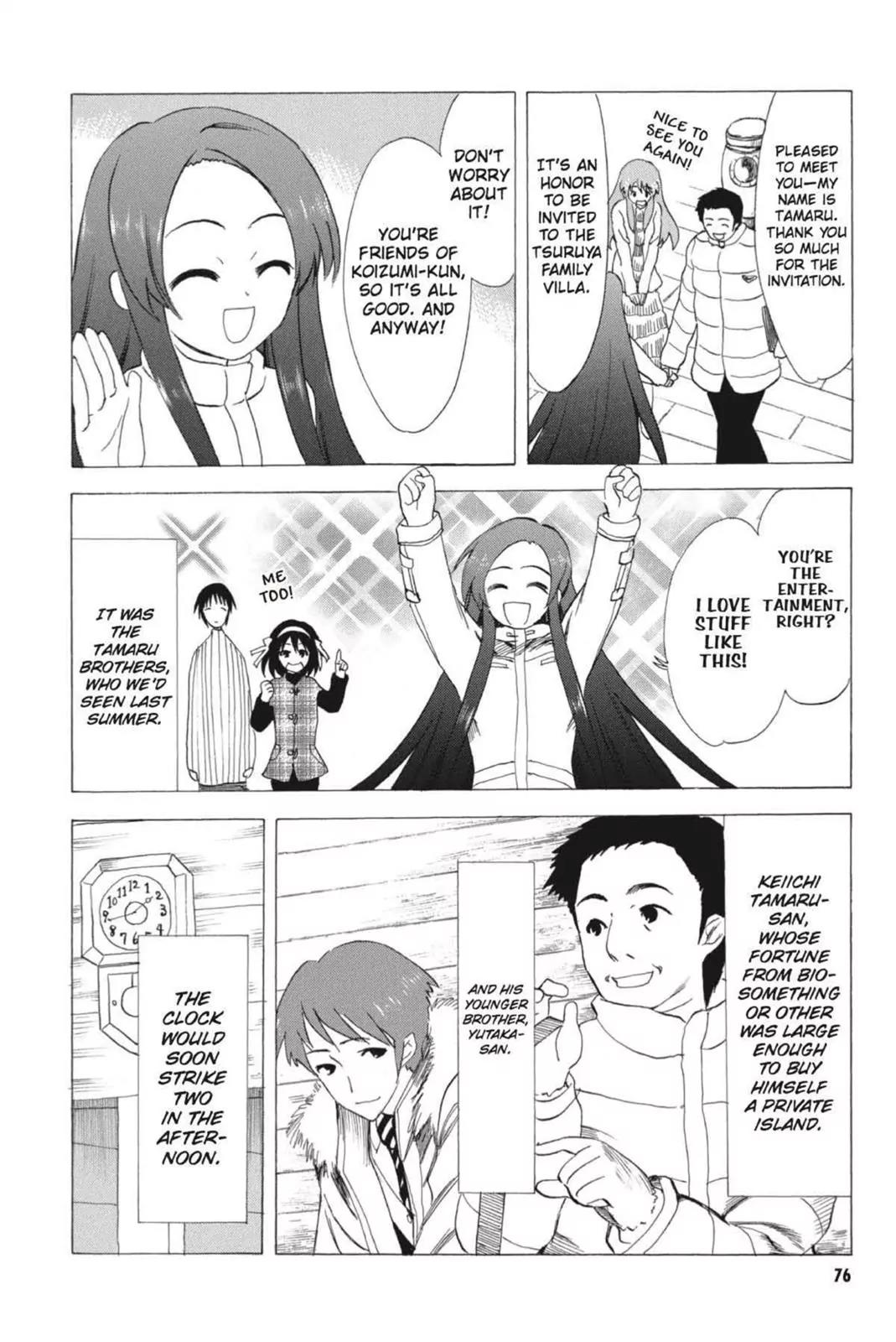 Suzumiya Haruhi no Yuuutsu Chapter 57 page 8 - Chapter 57: Where Do The Cat Go? I