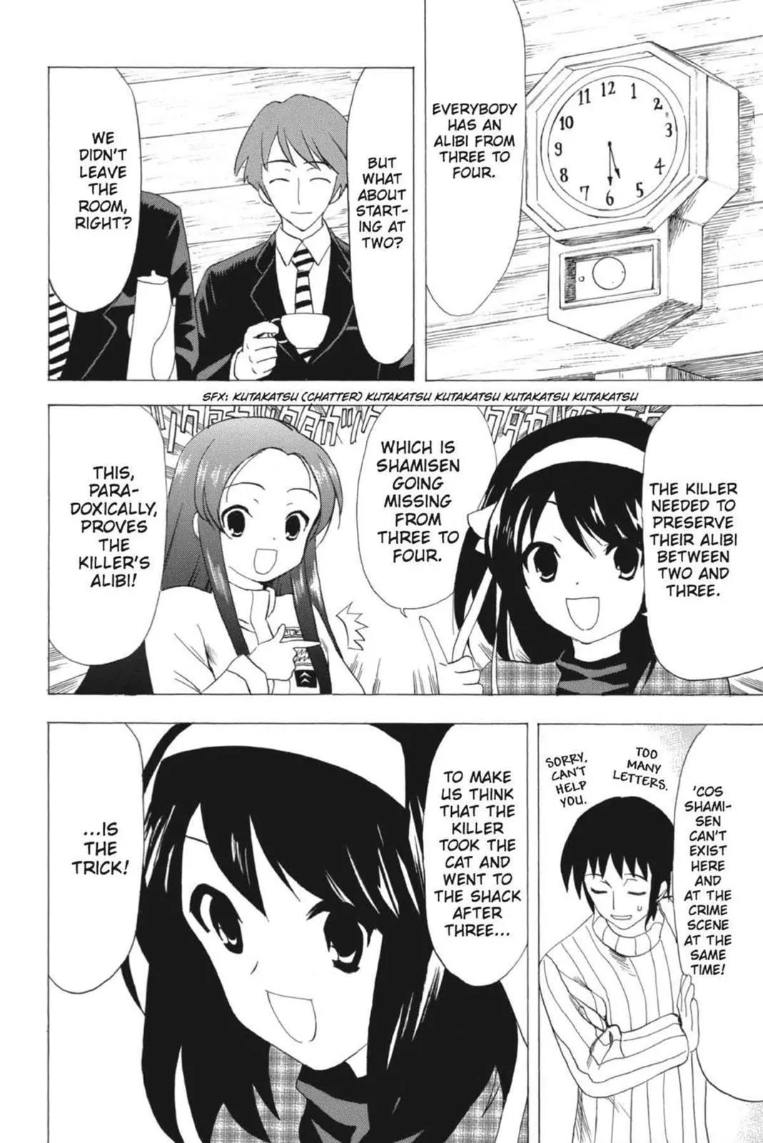 Suzumiya Haruhi no Yuuutsu Chapter 58 page 12 - Chapter 58: Where Do The Cat Go? II