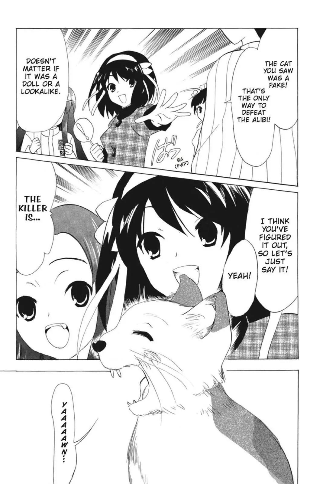 Suzumiya Haruhi no Yuuutsu Chapter 58 page 17 - Chapter 58: Where Do The Cat Go? II