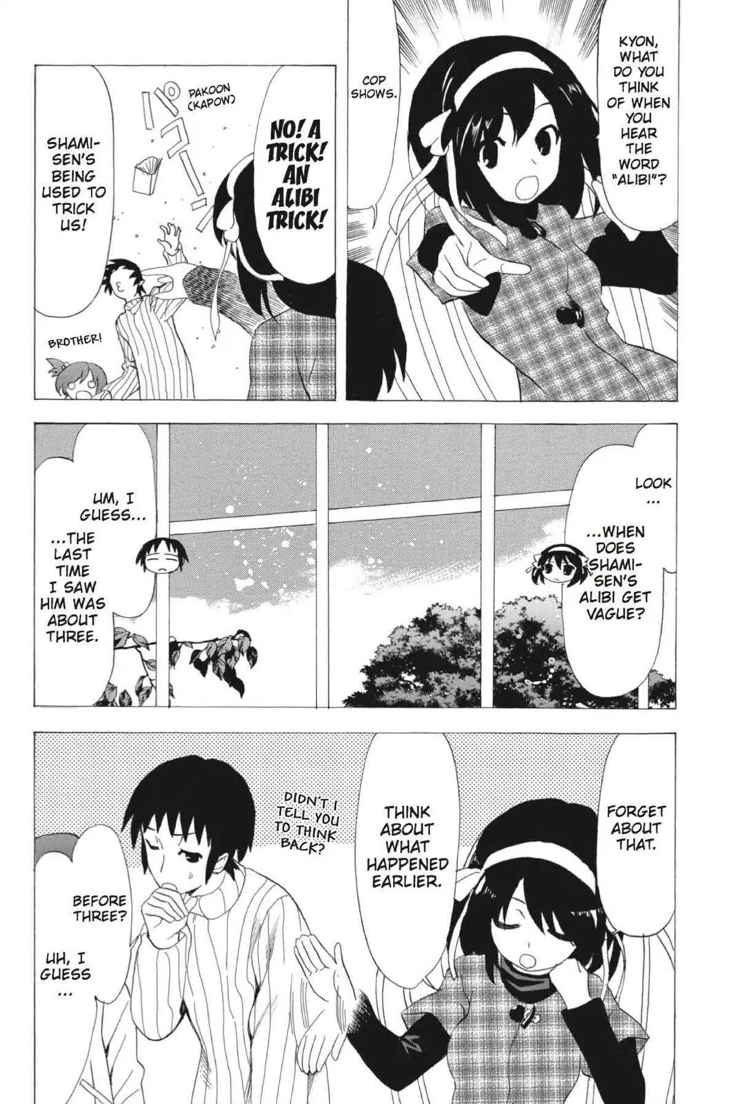 Suzumiya Haruhi no Yuuutsu Chapter 58 page 5 - Chapter 58: Where Do The Cat Go? II