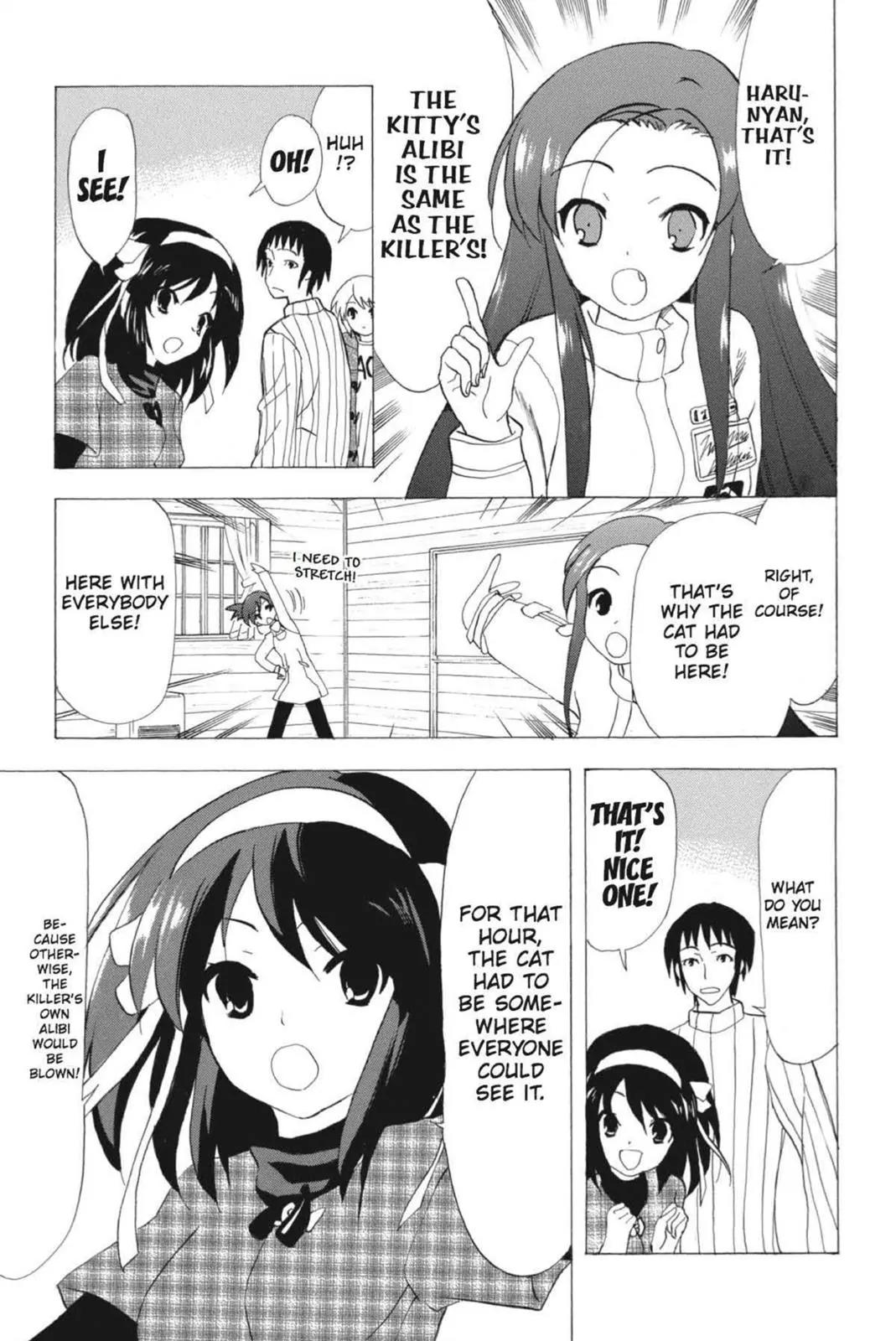 Suzumiya Haruhi no Yuuutsu Chapter 58 page 9 - Chapter 58: Where Do The Cat Go? II
