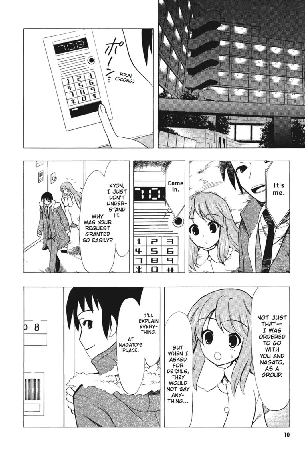 Suzumiya Haruhi no Yuuutsu Chapter 60 page 12 - Chapter 60: The Disappearance of Haruhi Suzumiya ~ Another Day ~
