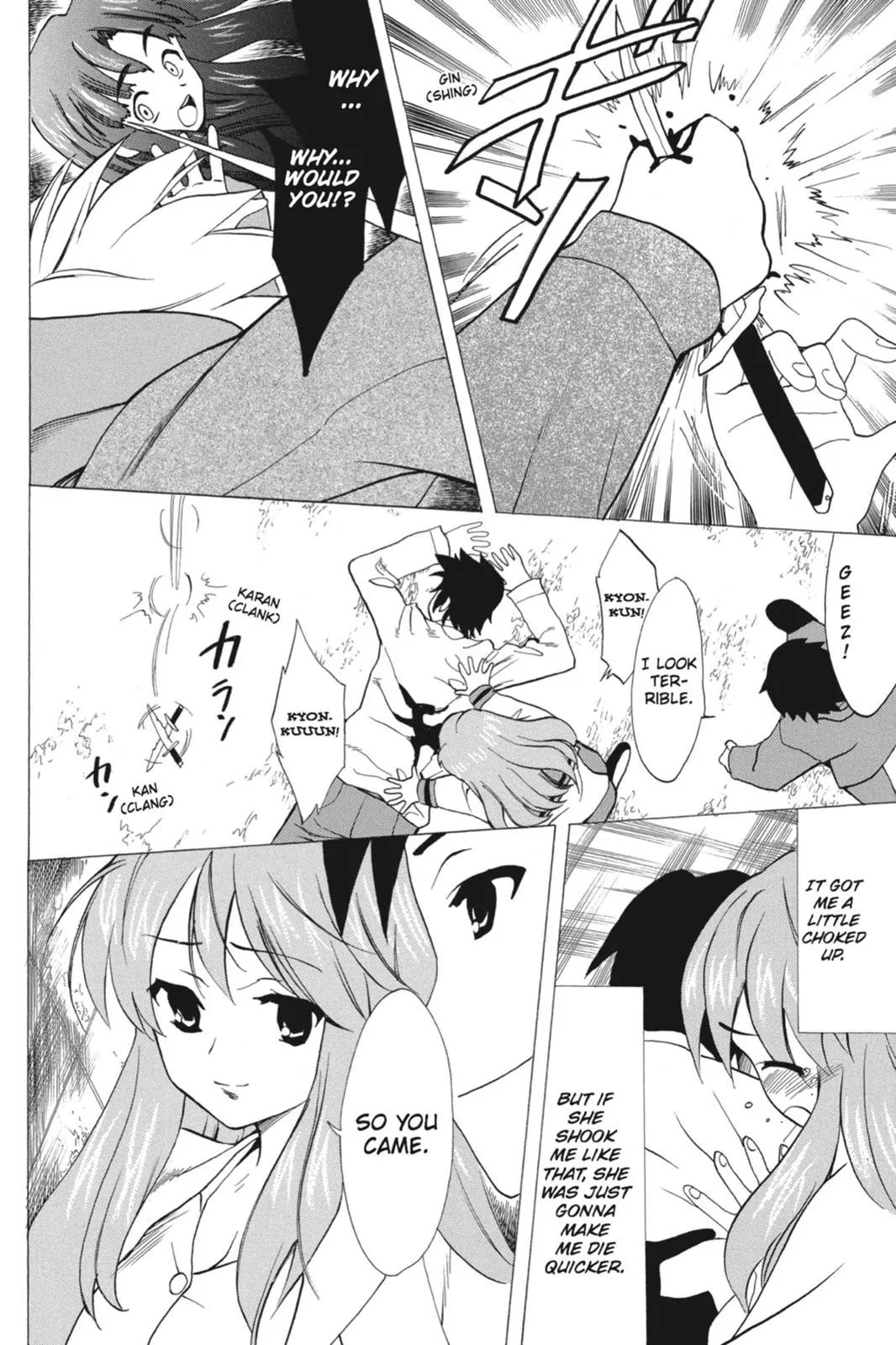 Suzumiya Haruhi no Yuuutsu Chapter 60 page 22 - Chapter 60: The Disappearance of Haruhi Suzumiya ~ Another Day ~