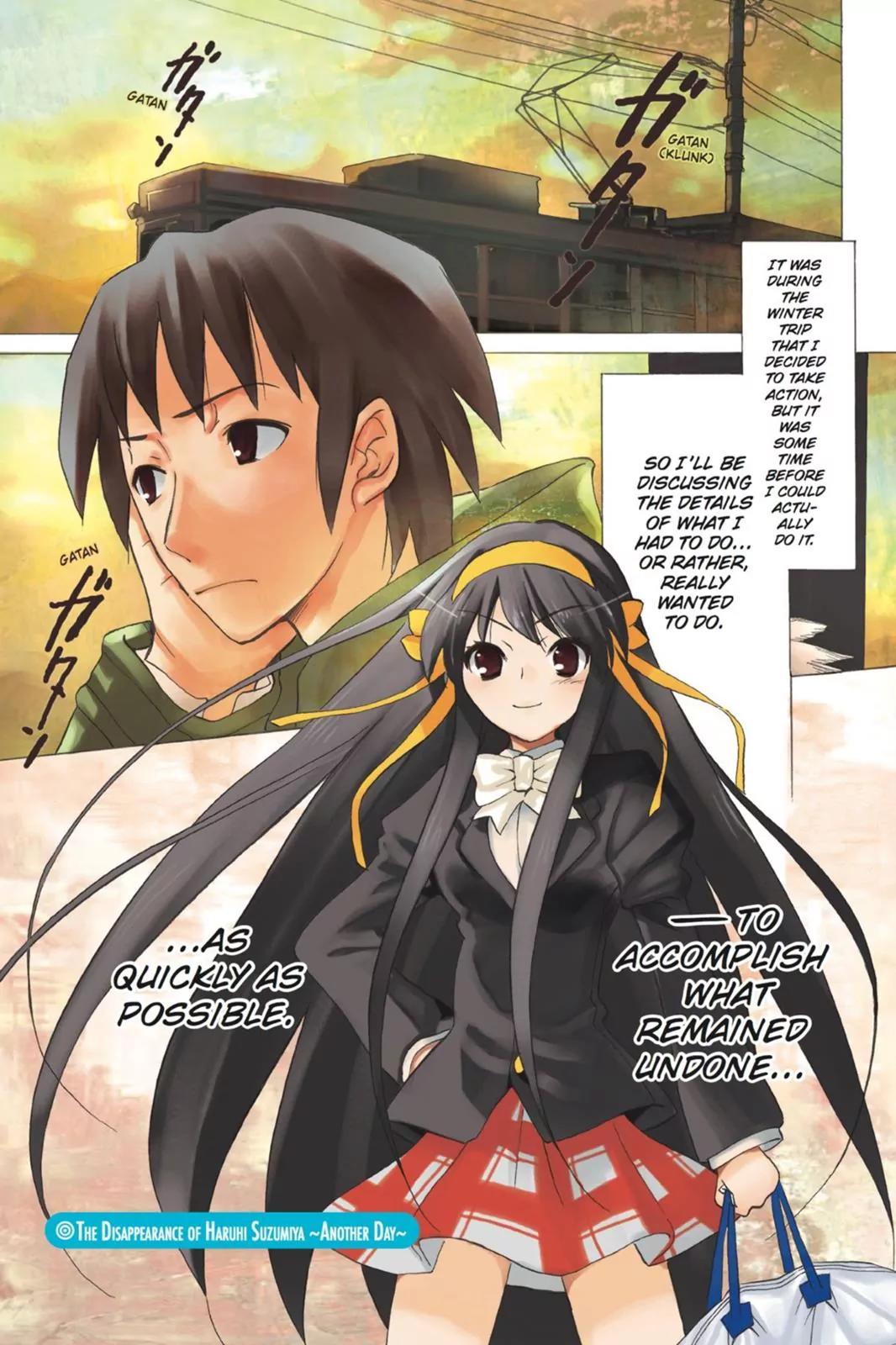 Suzumiya Haruhi no Yuuutsu Chapter 60 page 3 - Chapter 60: The Disappearance of Haruhi Suzumiya ~ Another Day ~
