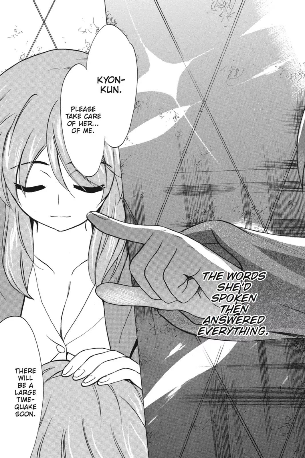 Suzumiya Haruhi no Yuuutsu Chapter 60 page 33 - Chapter 60: The Disappearance of Haruhi Suzumiya ~ Another Day ~