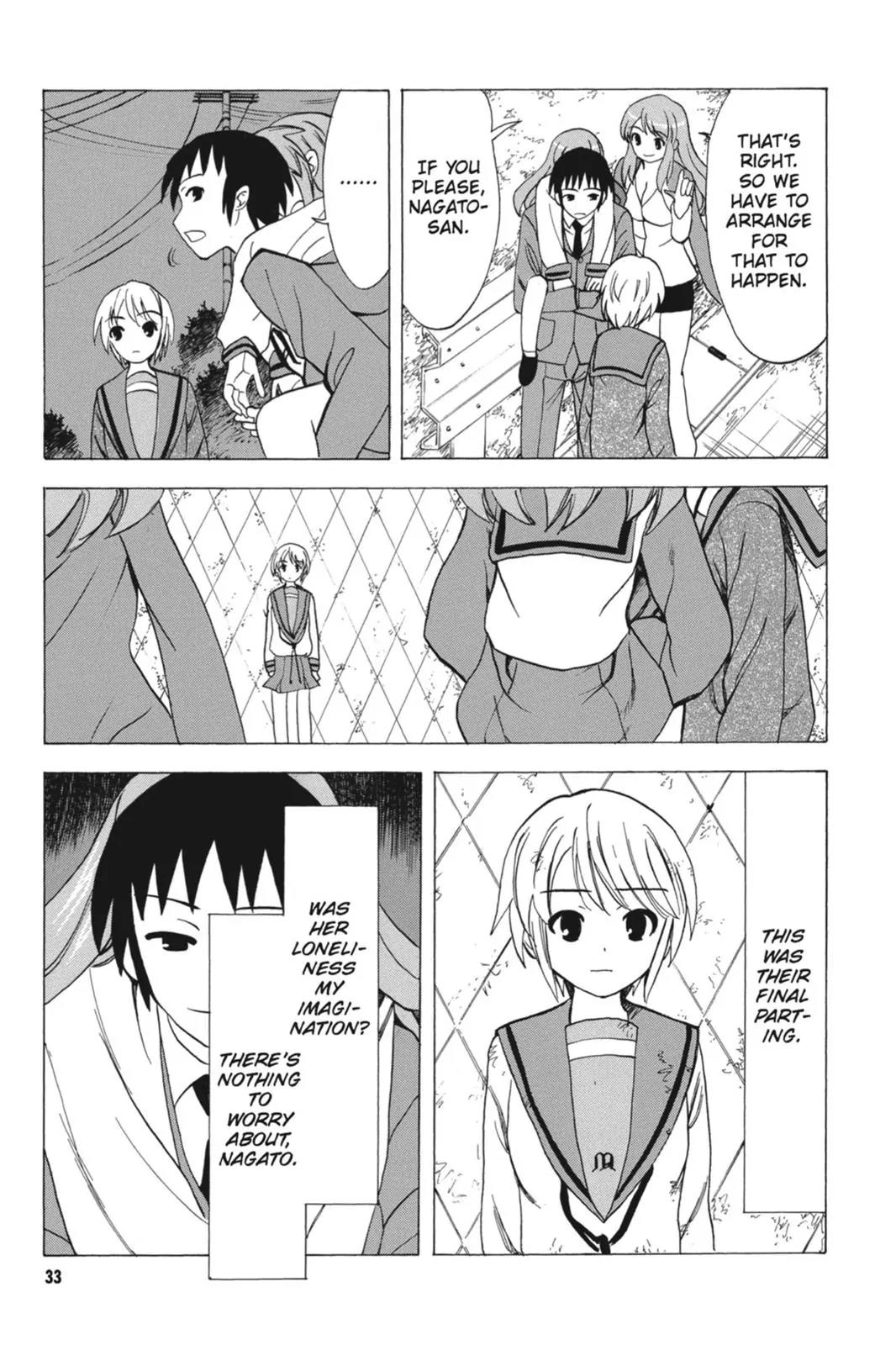 Suzumiya Haruhi no Yuuutsu Chapter 60 page 35 - Chapter 60: The Disappearance of Haruhi Suzumiya ~ Another Day ~
