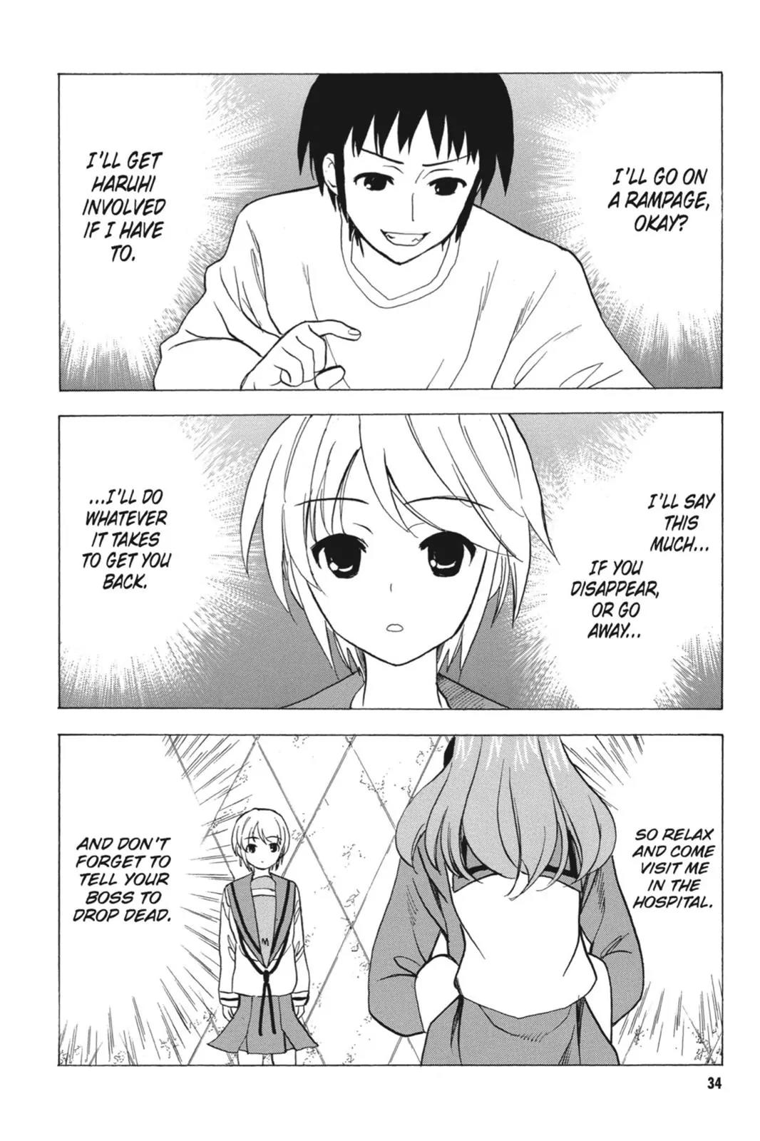 Suzumiya Haruhi no Yuuutsu Chapter 60 page 36 - Chapter 60: The Disappearance of Haruhi Suzumiya ~ Another Day ~
