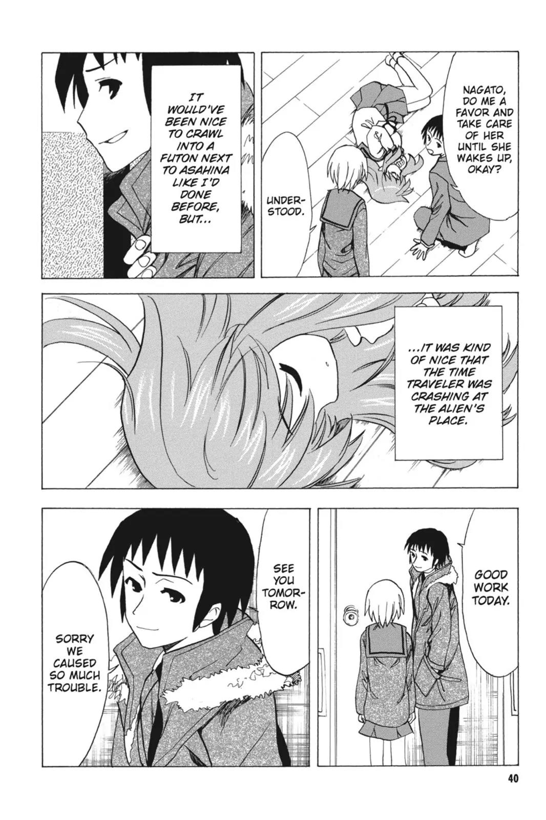 Suzumiya Haruhi no Yuuutsu Chapter 60 page 42 - Chapter 60: The Disappearance of Haruhi Suzumiya ~ Another Day ~