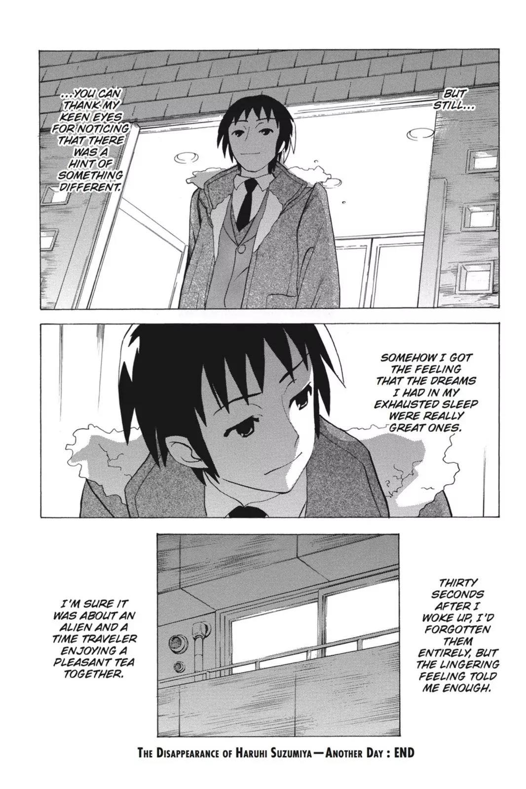 Suzumiya Haruhi no Yuuutsu Chapter 60 page 44 - Chapter 60: The Disappearance of Haruhi Suzumiya ~ Another Day ~