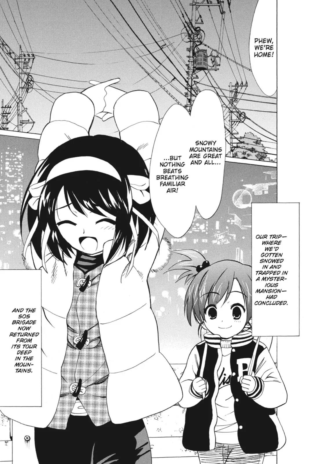 Suzumiya Haruhi no Yuuutsu Chapter 60 page 7 - Chapter 60: The Disappearance of Haruhi Suzumiya ~ Another Day ~