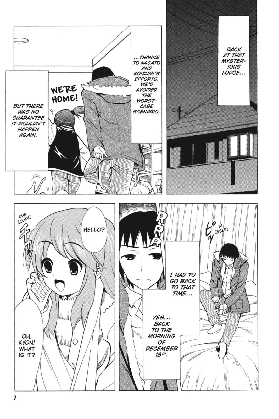 Suzumiya Haruhi no Yuuutsu Chapter 60 page 9 - Chapter 60: The Disappearance of Haruhi Suzumiya ~ Another Day ~