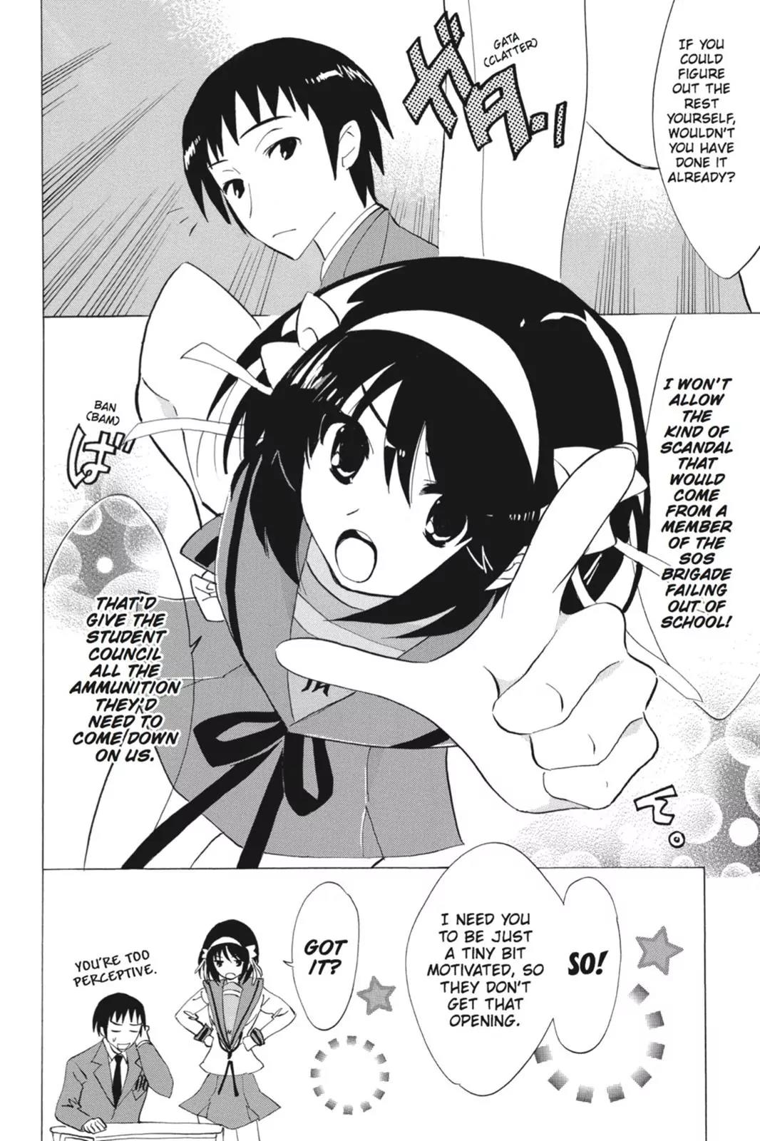 Suzumiya Haruhi no Yuuutsu Chapter 63 page 16 - Chapter 63: Editor in Chief★Full Speed Ahead! I