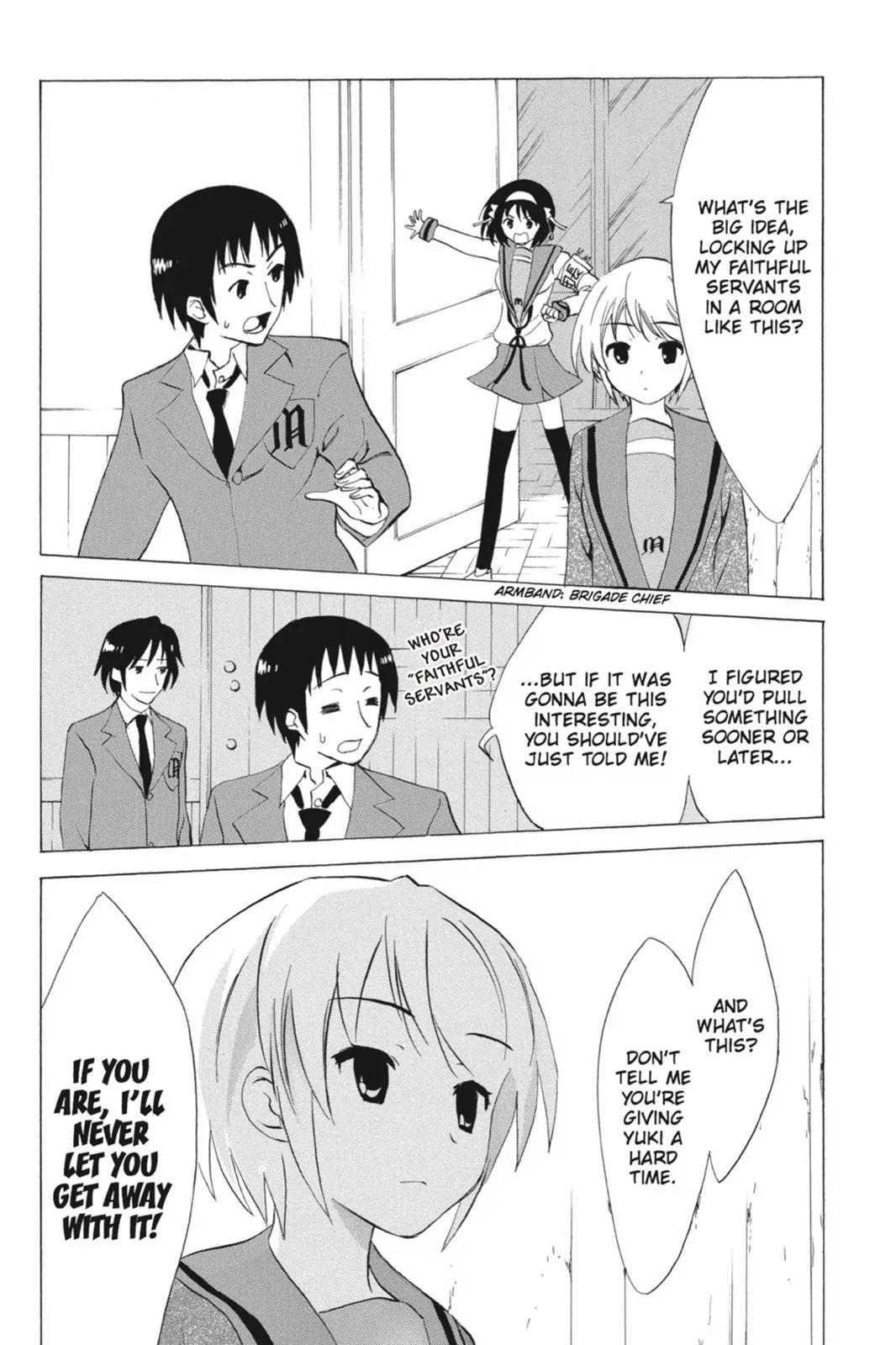 Suzumiya Haruhi no Yuuutsu Chapter 63 page 33 - Chapter 63: Editor in Chief★Full Speed Ahead! I