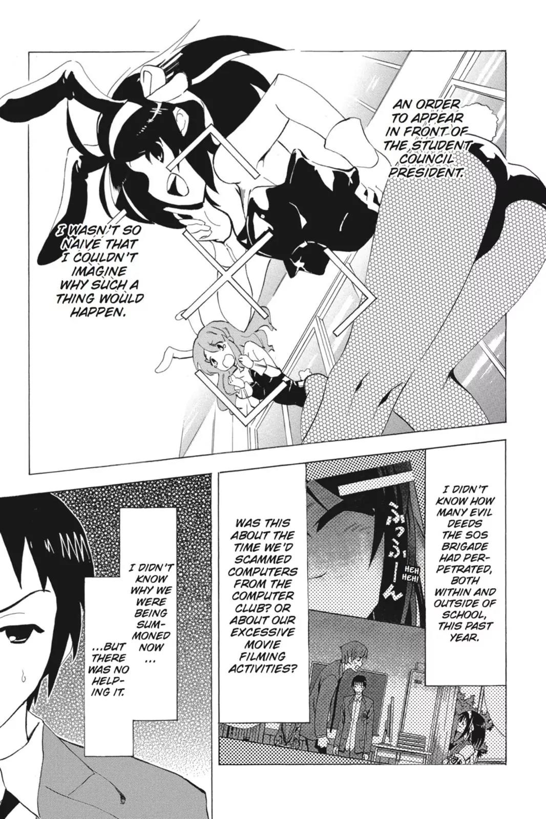 Suzumiya Haruhi no Yuuutsu Chapter 63 page 7 - Chapter 63: Editor in Chief★Full Speed Ahead! I