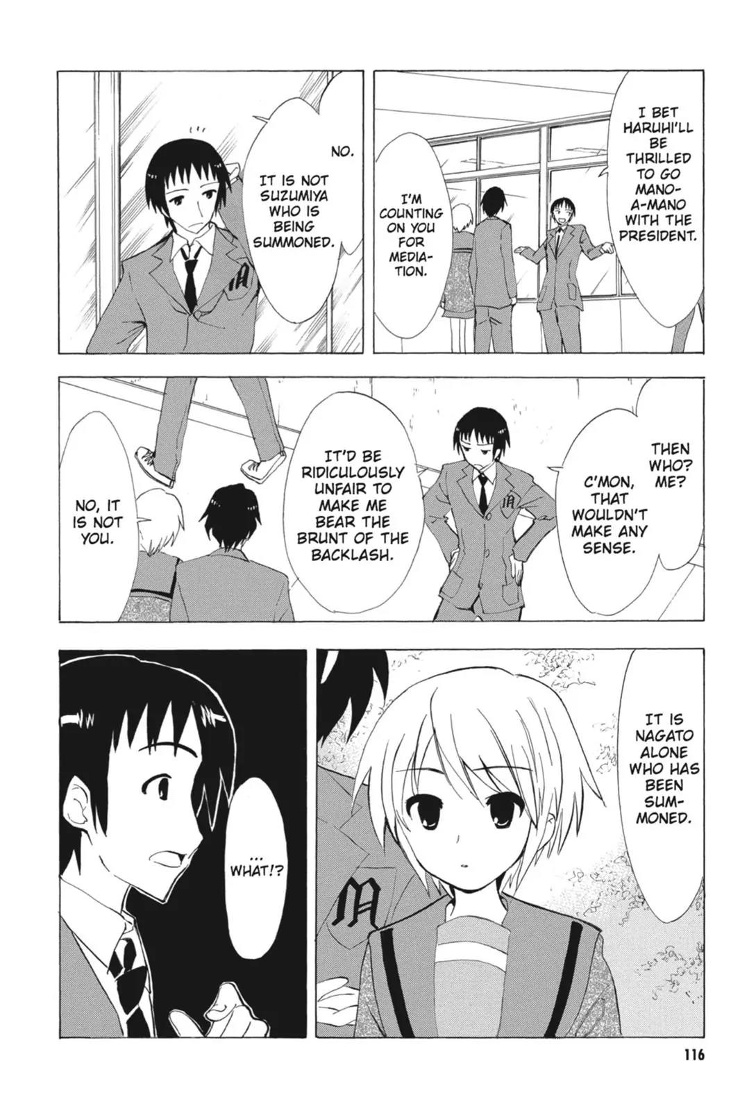Suzumiya Haruhi no Yuuutsu Chapter 63 page 8 - Chapter 63: Editor in Chief★Full Speed Ahead! I
